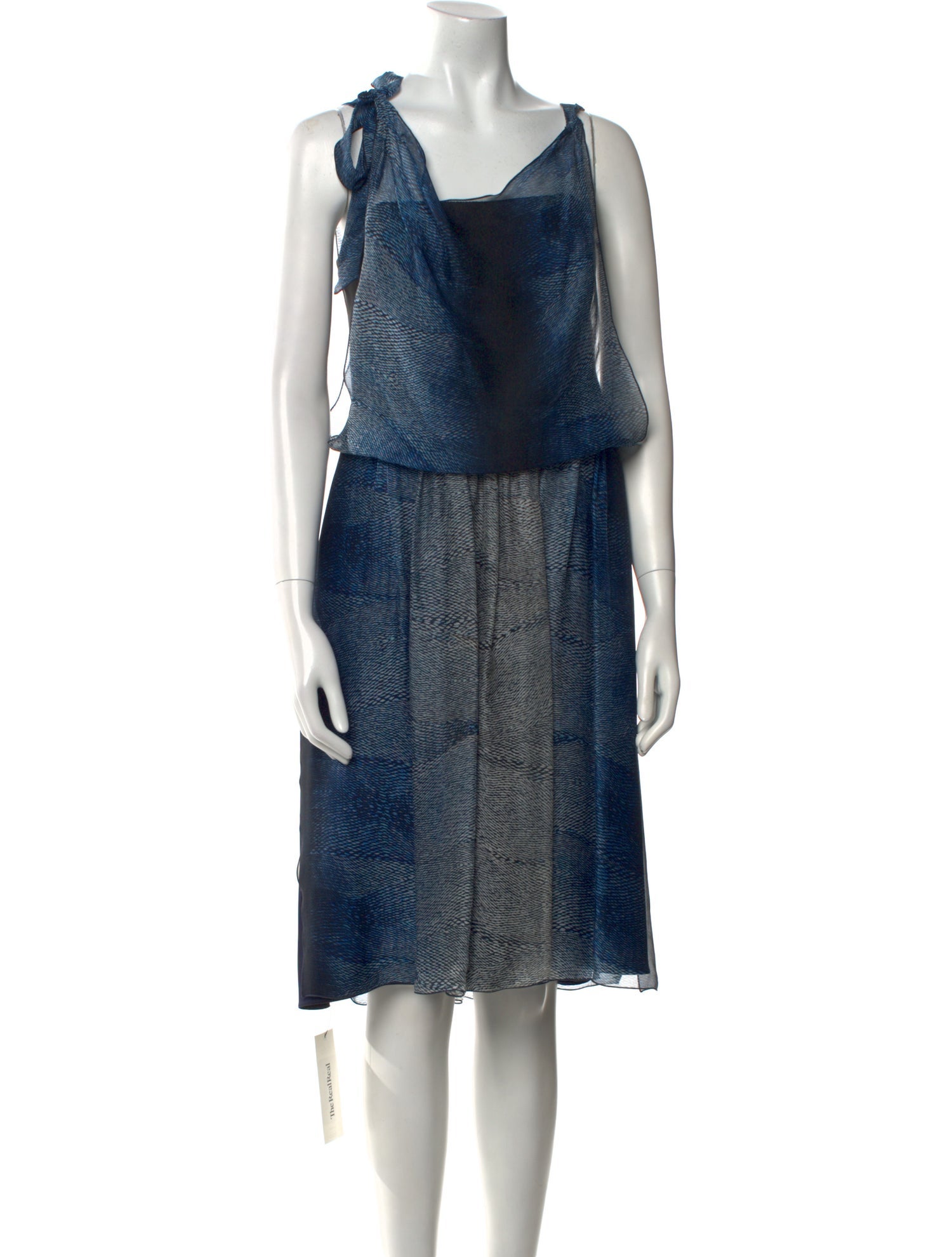 Giorgio Armani Silk Knee-Length Dress