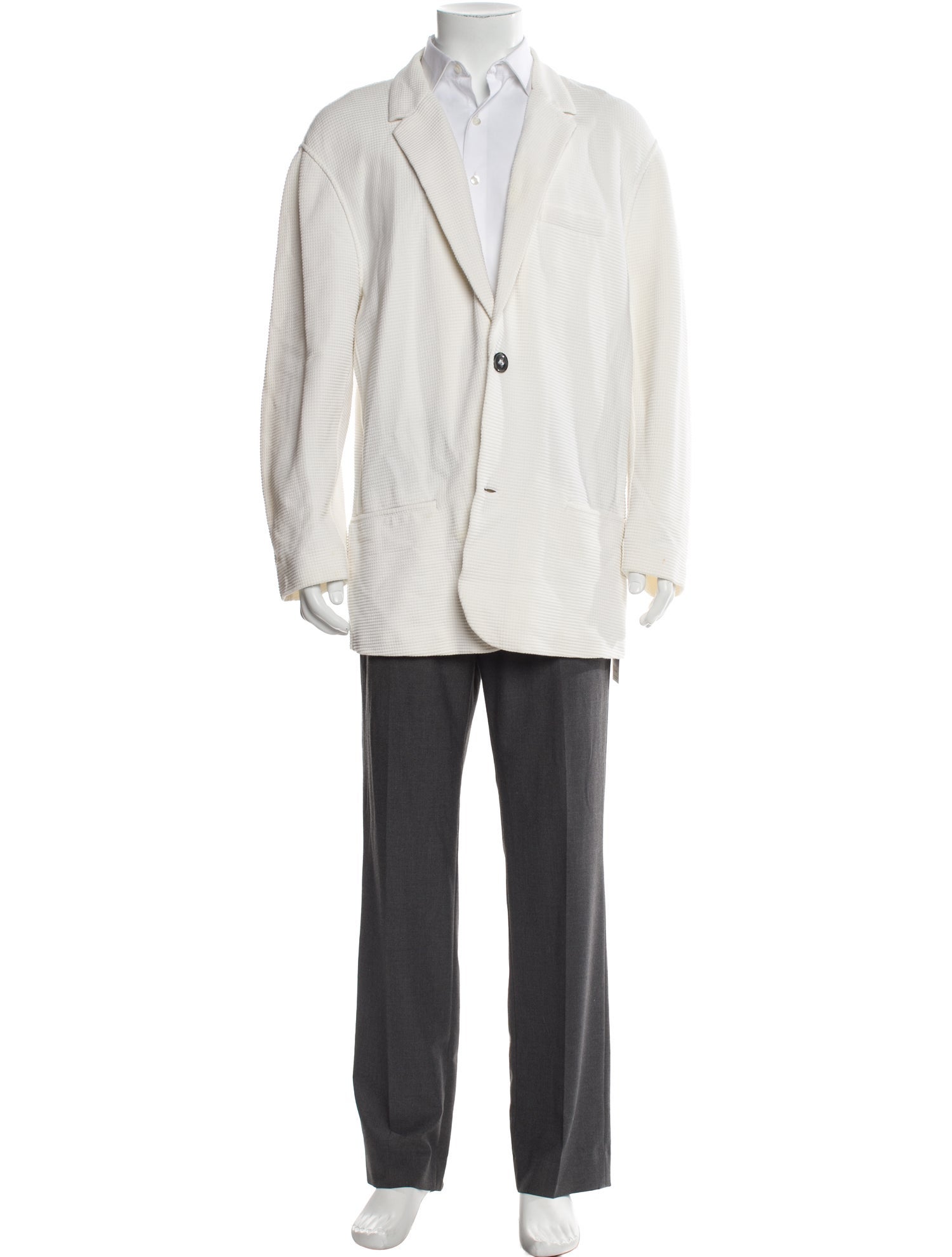 Giorgio Armani Open Front Long Sleeve Cardigan