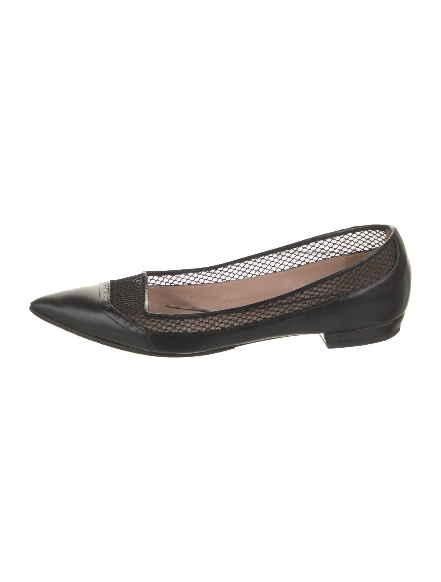 Giorgio Armani Leather Ballet Flats