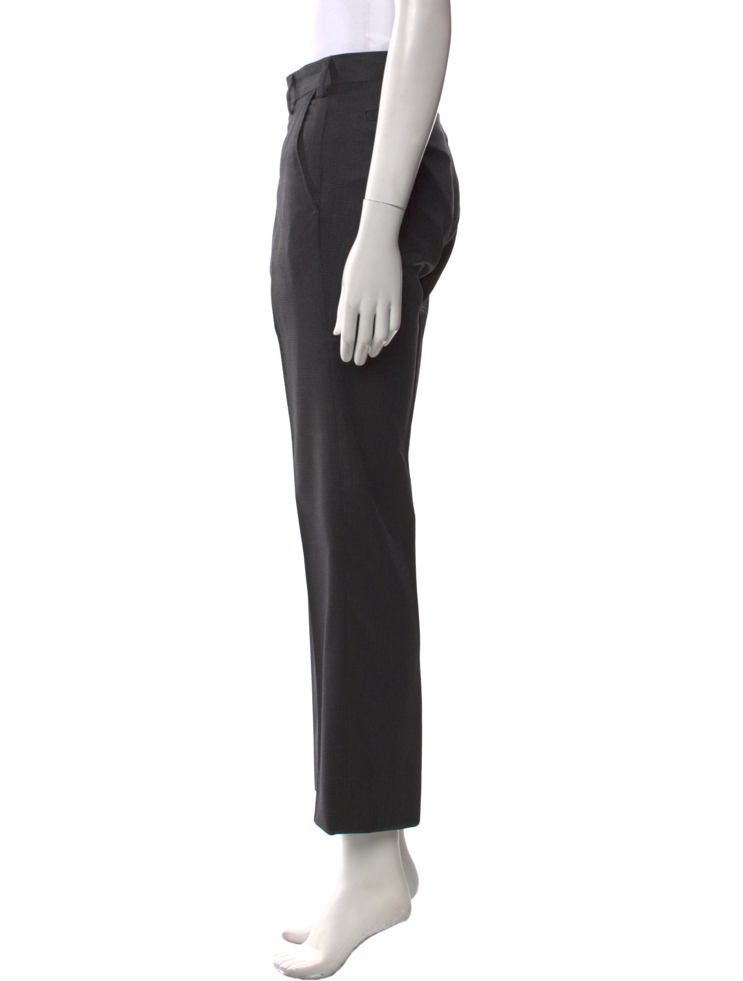 Giorgio Armani Virgin Wool Straight Leg Pants