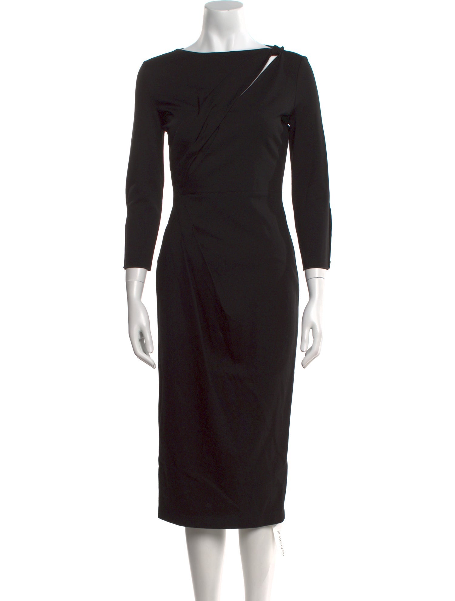 Giorgio Armani Bateau Neckline Midi Length Dress