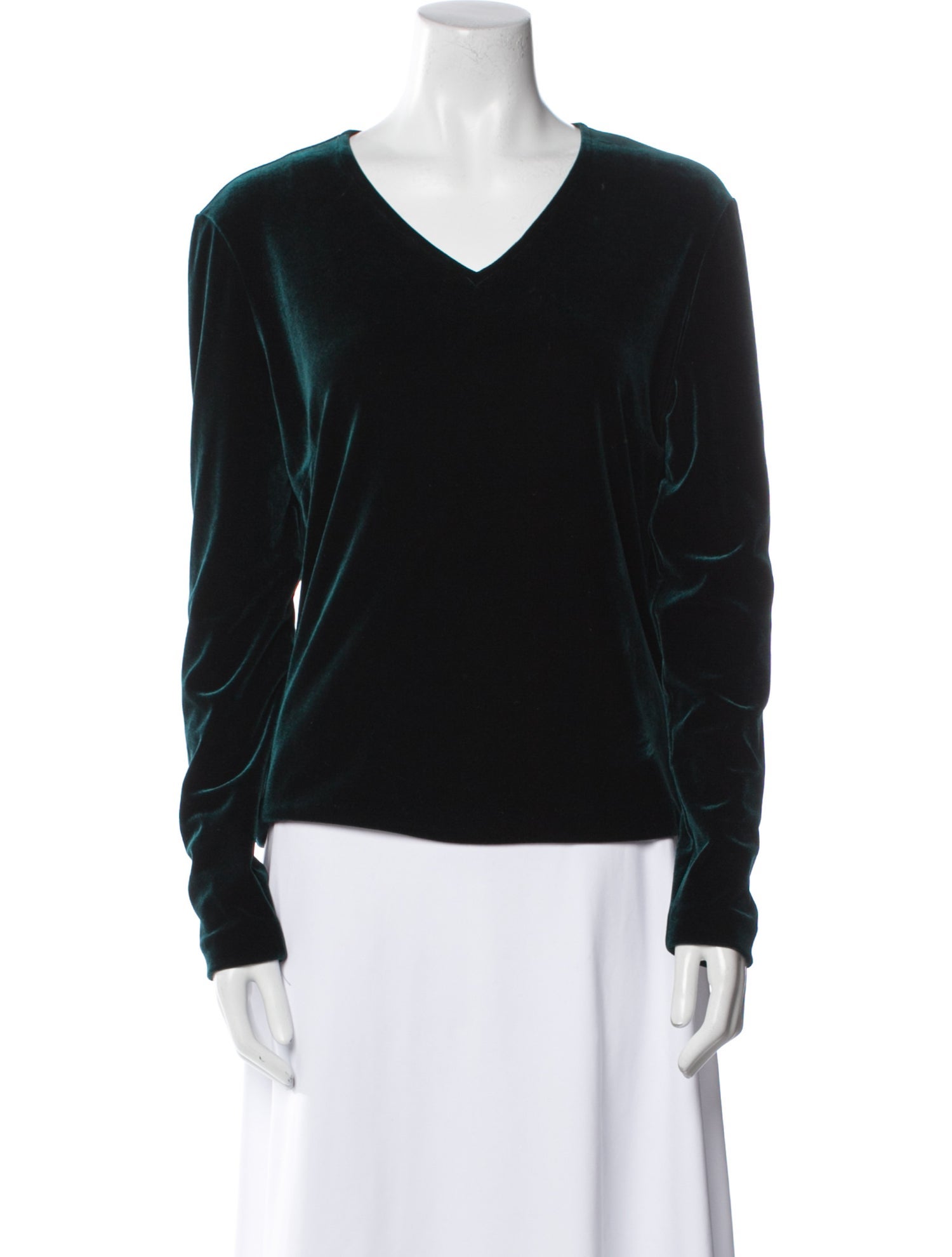 Giorgio Armani V-Neck Long Sleeve Sweatshirt