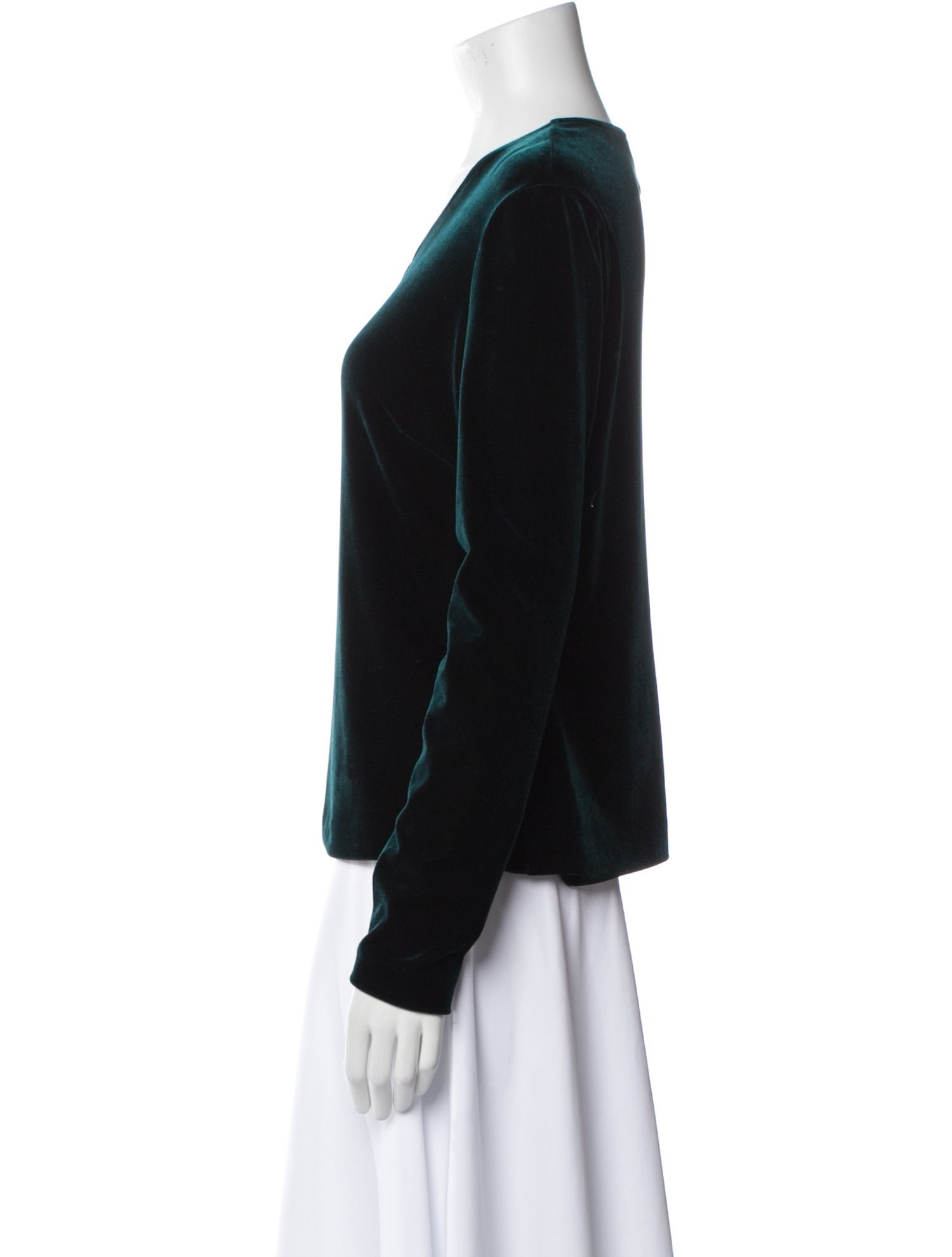 Giorgio Armani V-Neck Long Sleeve Sweatshirt