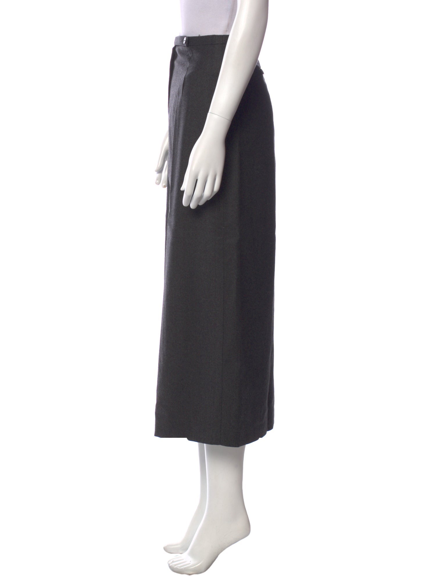 Giorgio Armani Virgin Wool Midi Length Skirt