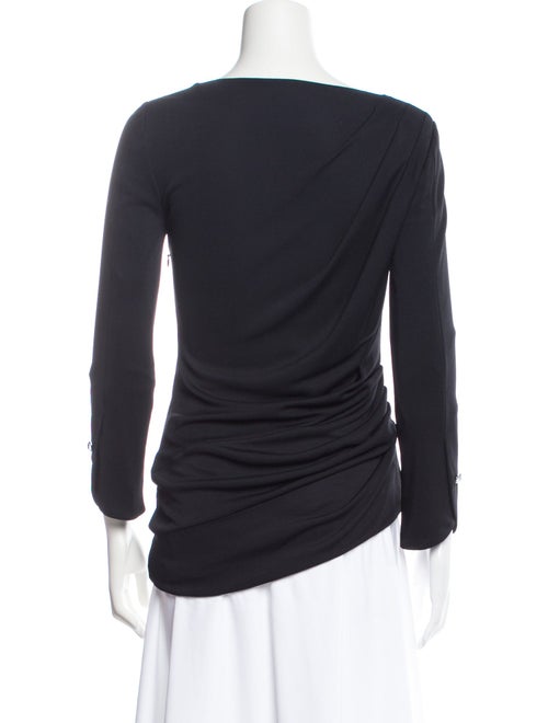 Giorgio Armani Bateau Neckline Long Sleeve Top
