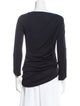 Giorgio Armani Bateau Neckline Long Sleeve Top