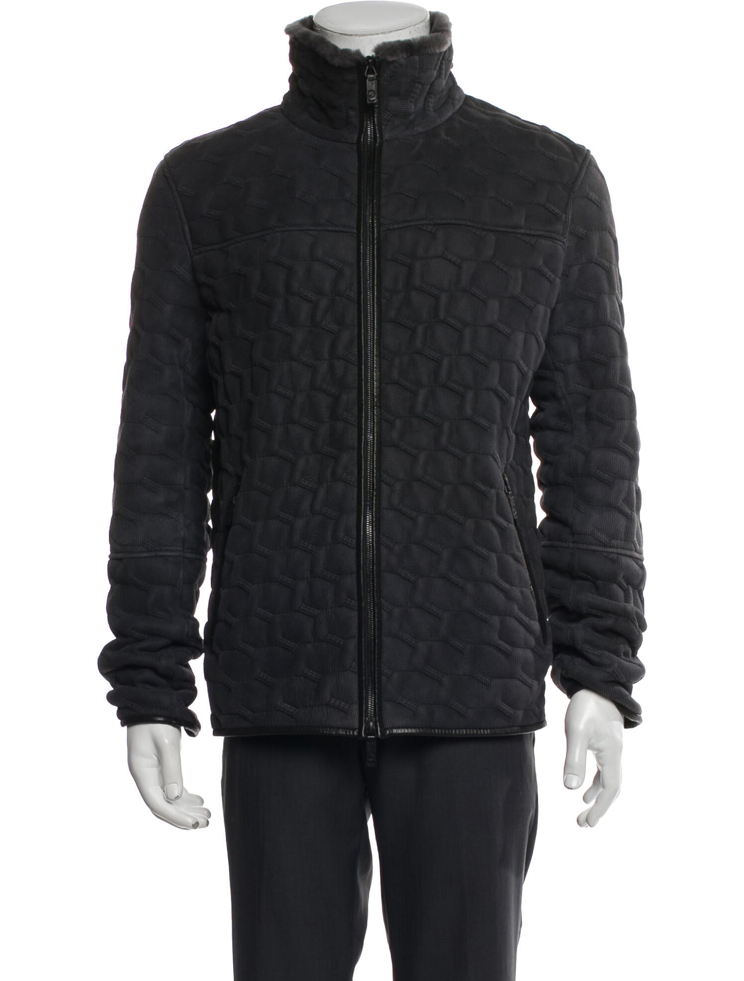 Giorgio Armani Leather Utility Jacket