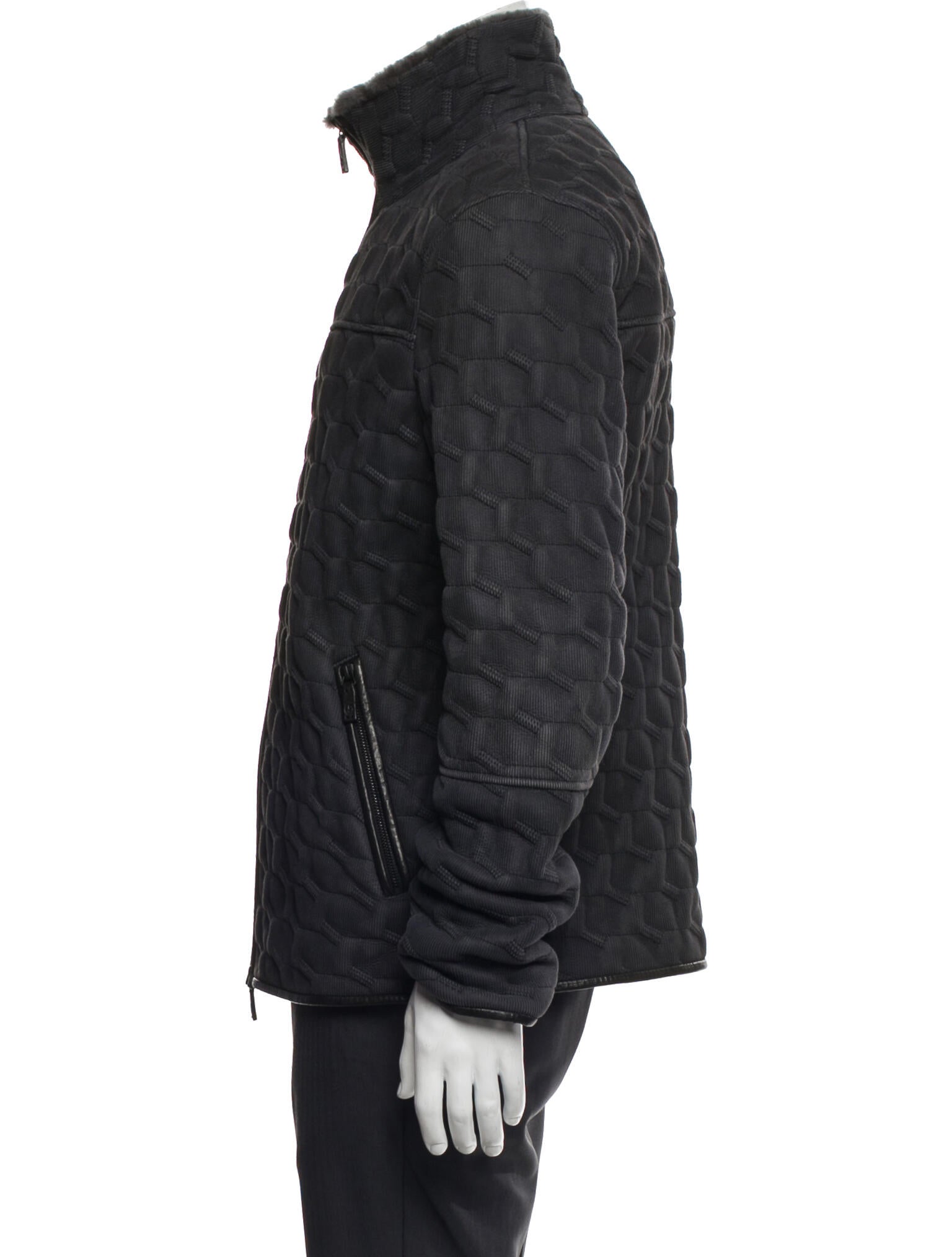 Giorgio Armani Leather Utility Jacket