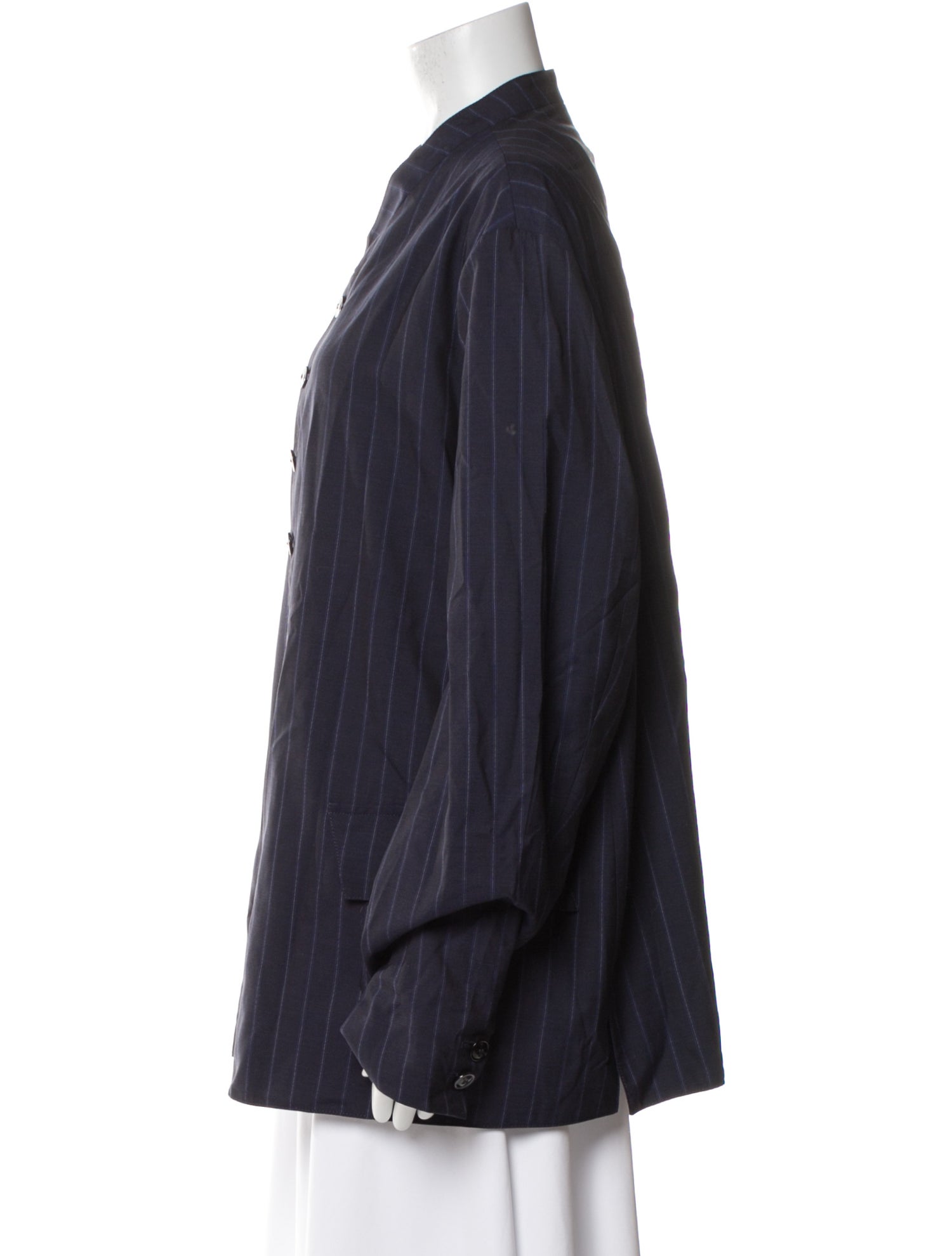 Giorgio Armani Virgin Wool Striped Jacket