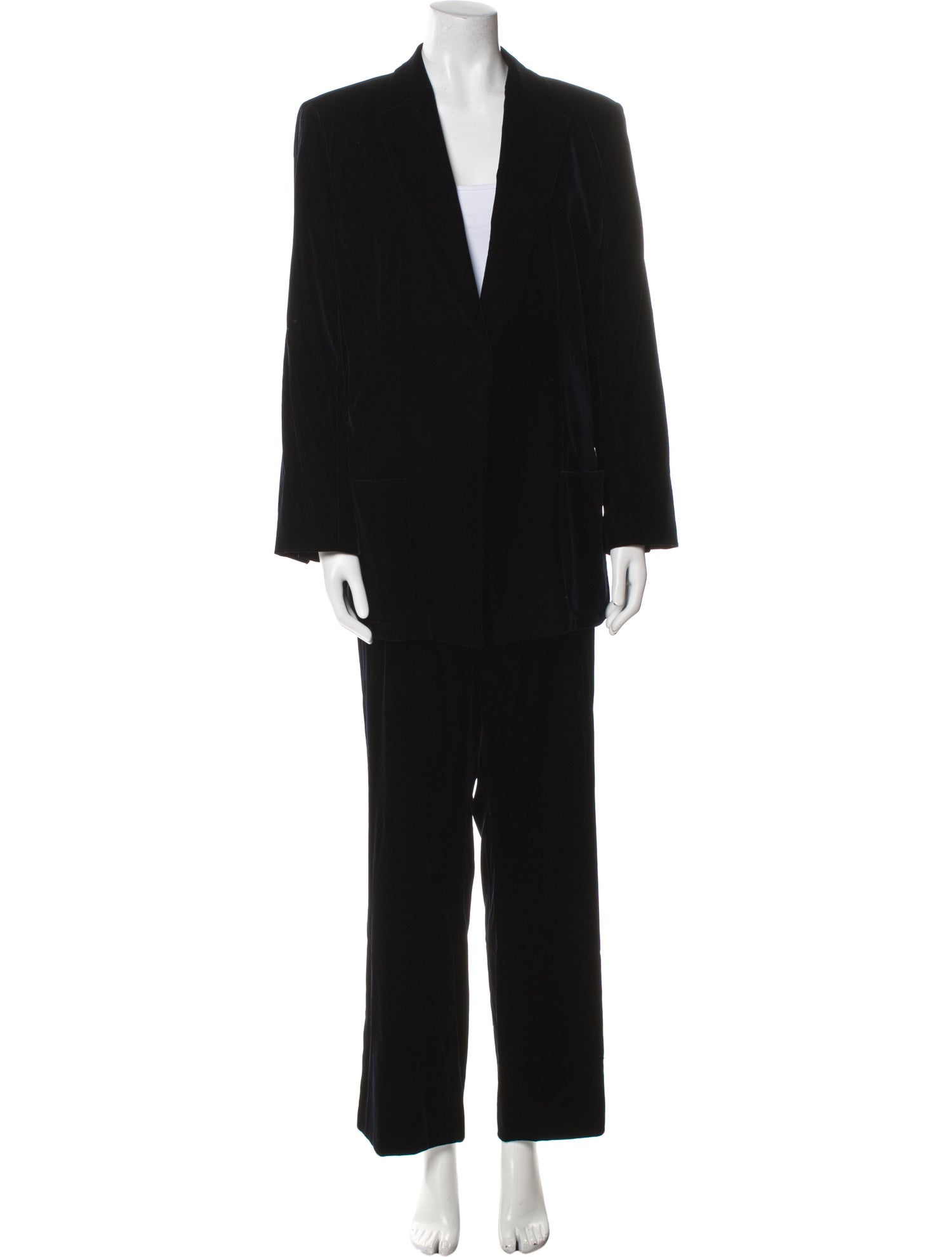 Giorgio Armani Printed Ruffle Embellishment Pantsuit