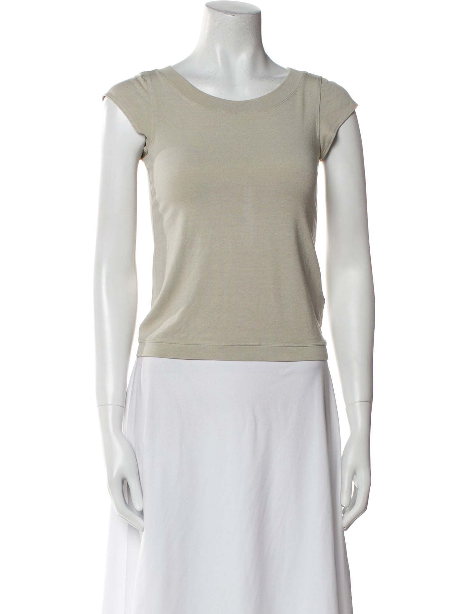 Giorgio Armani Scoop Neck Sleeveless Top