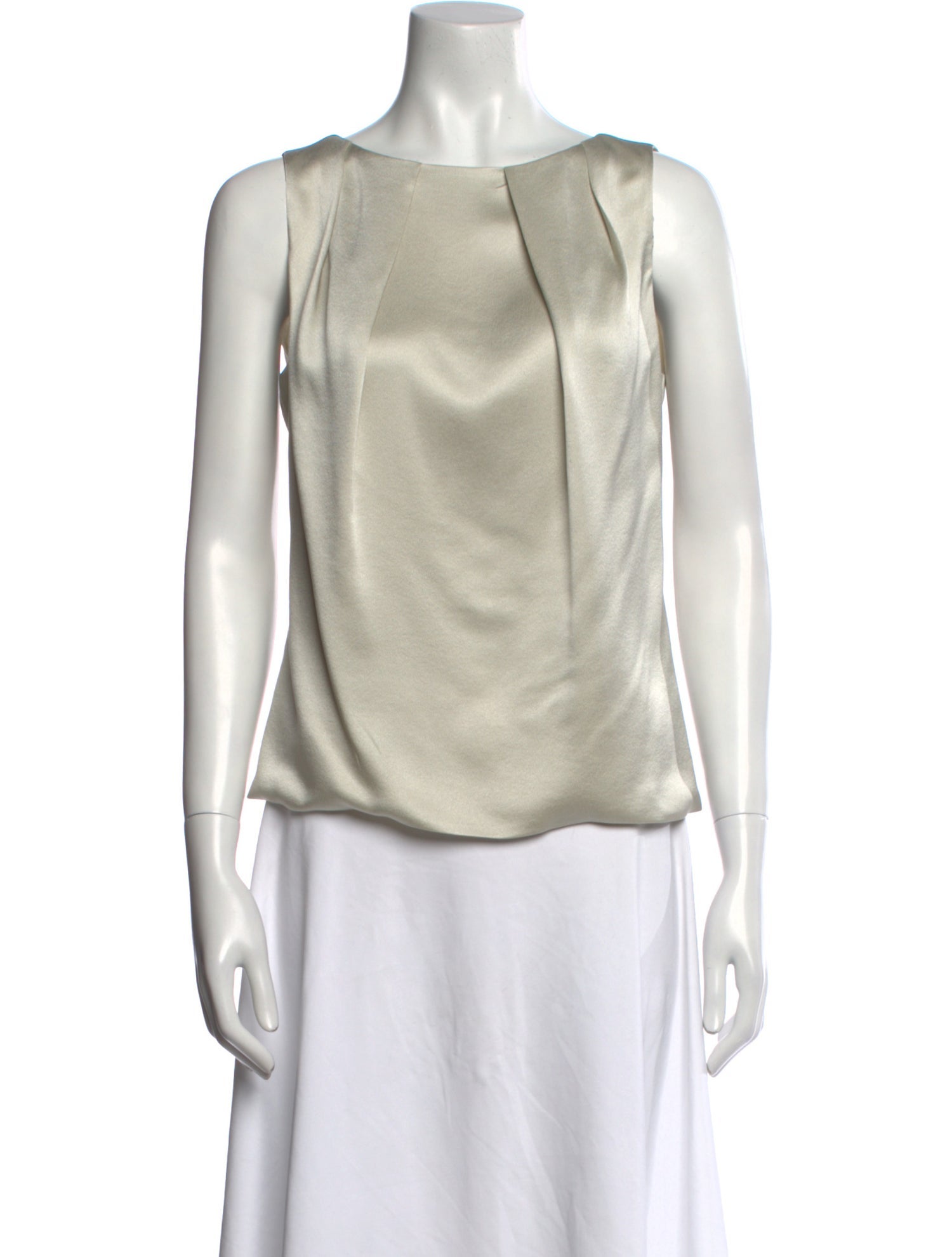 Giorgio Armani Silk Scoop Neck Blouse