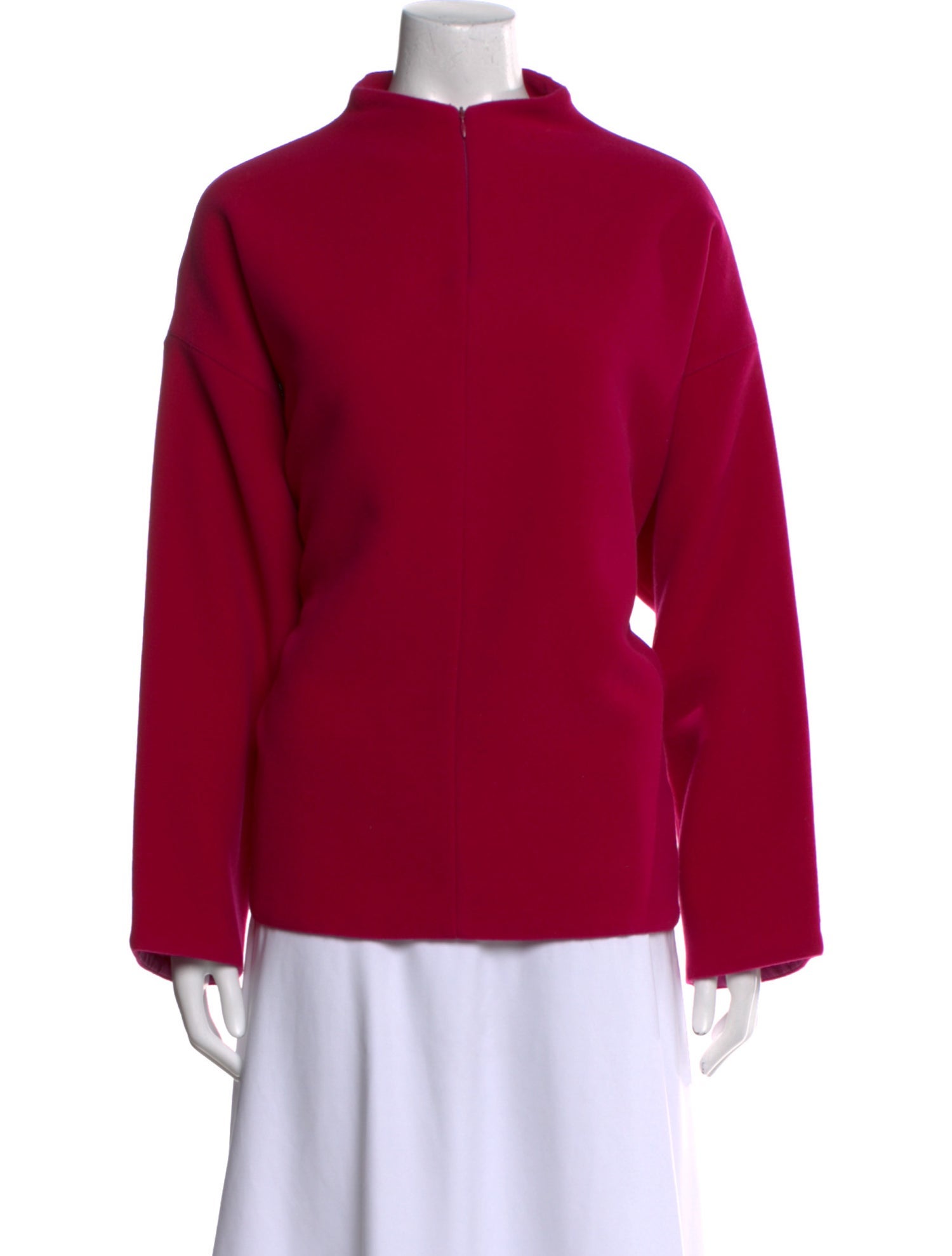 Giorgio Armani Virgin Wool Mock Neck Sweatshirt