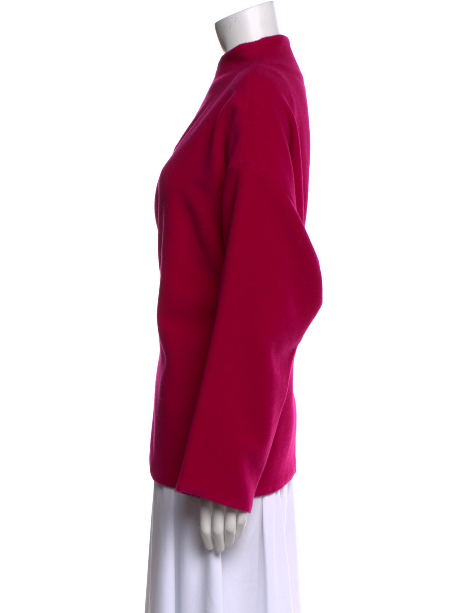 Giorgio Armani Virgin Wool Mock Neck Sweatshirt