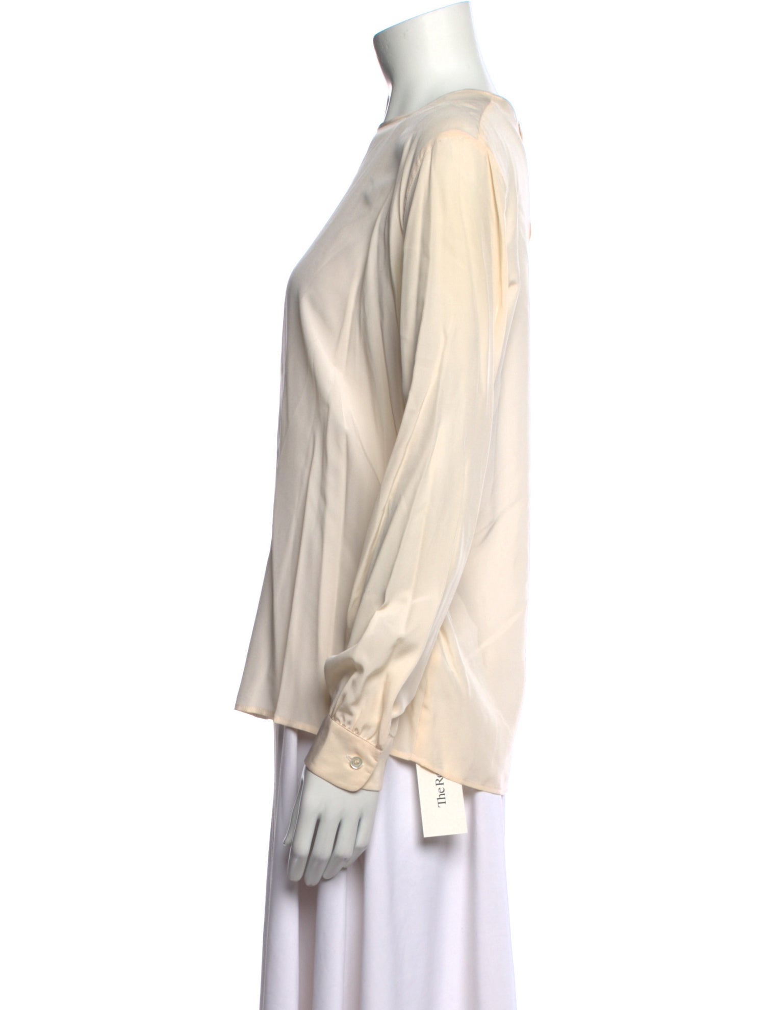 Giorgio Armani Silk Bateau Neckline Blouse