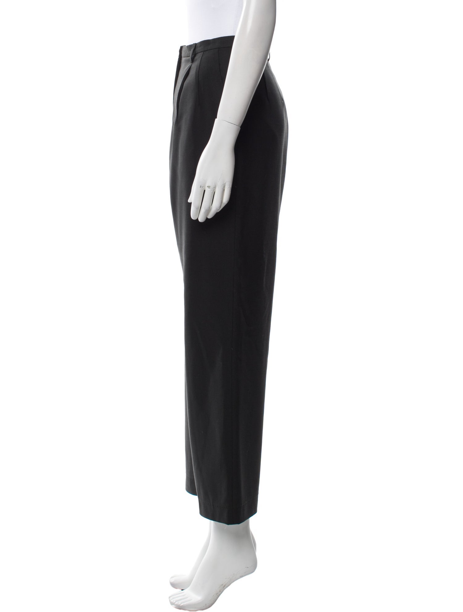 Giorgio Armani Virgin Wool Wide Leg Pants