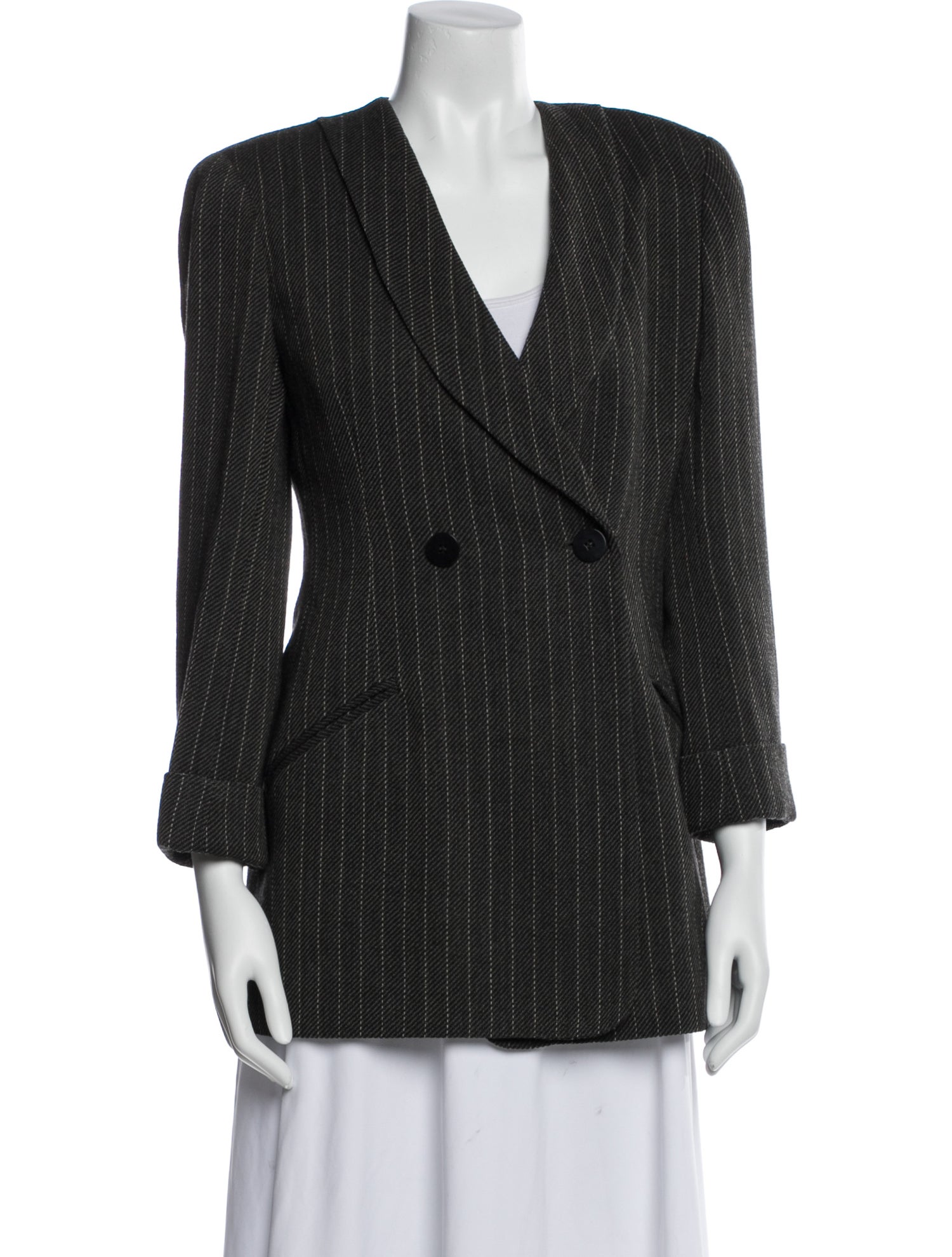 Giorgio Armani Wool Striped Blazer