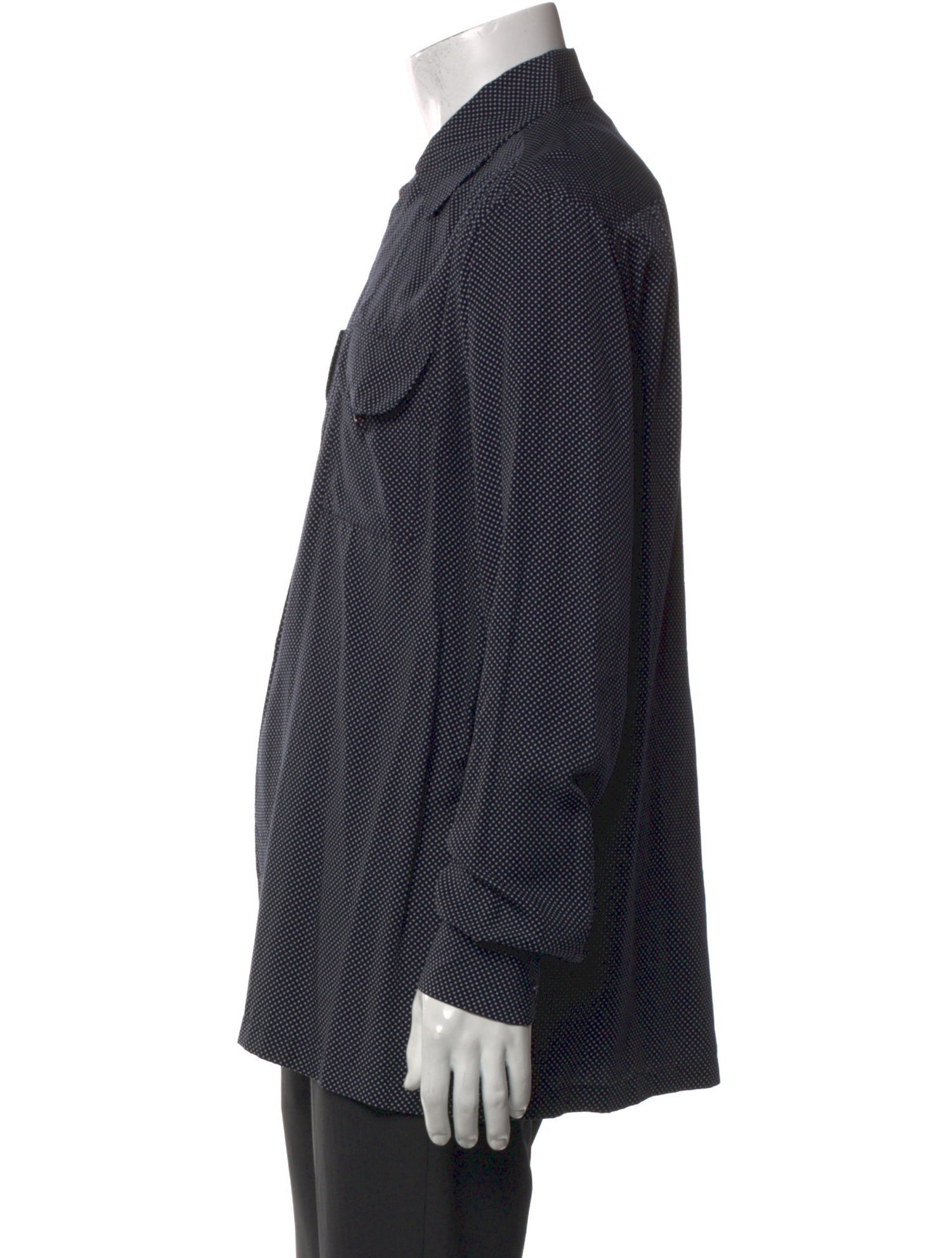 Giorgio Armani Polka Dot Print Long Sleeve Dress Shirt