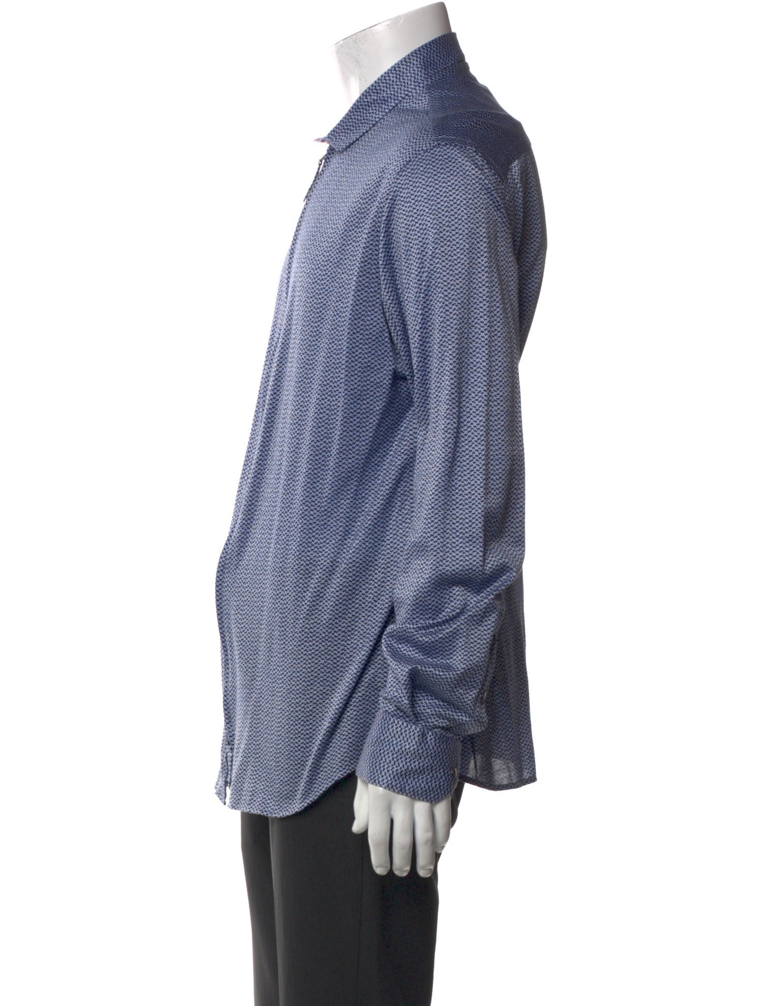 Giorgio Armani Printed Long Sleeve Dress Shirt