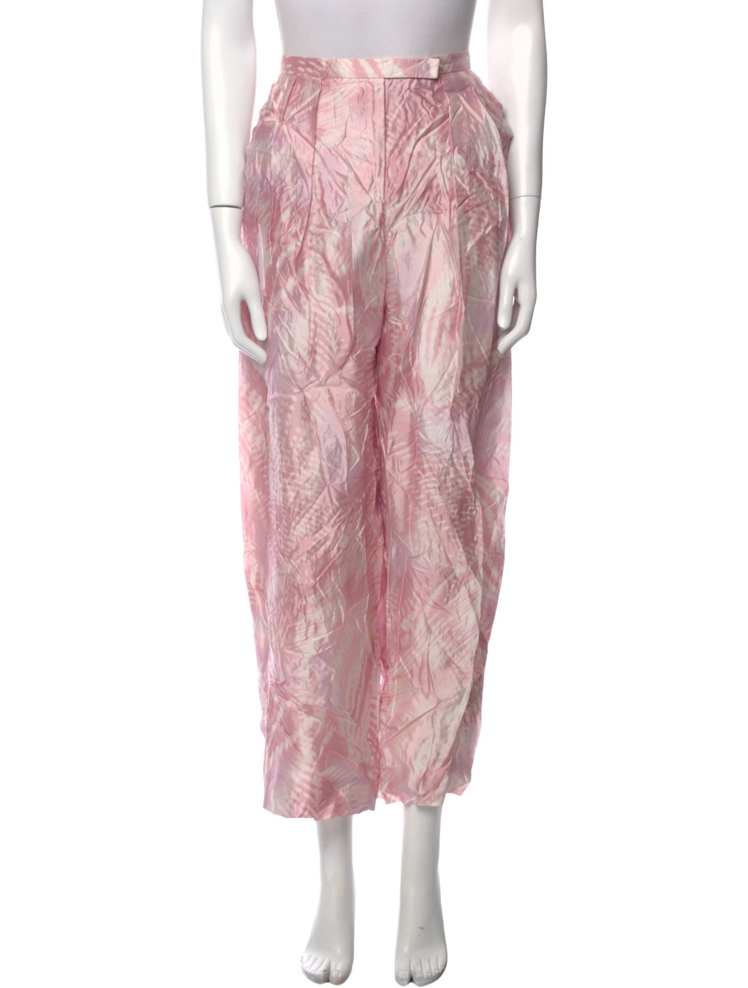 Giorgio Armani Silk Wide Leg Pants