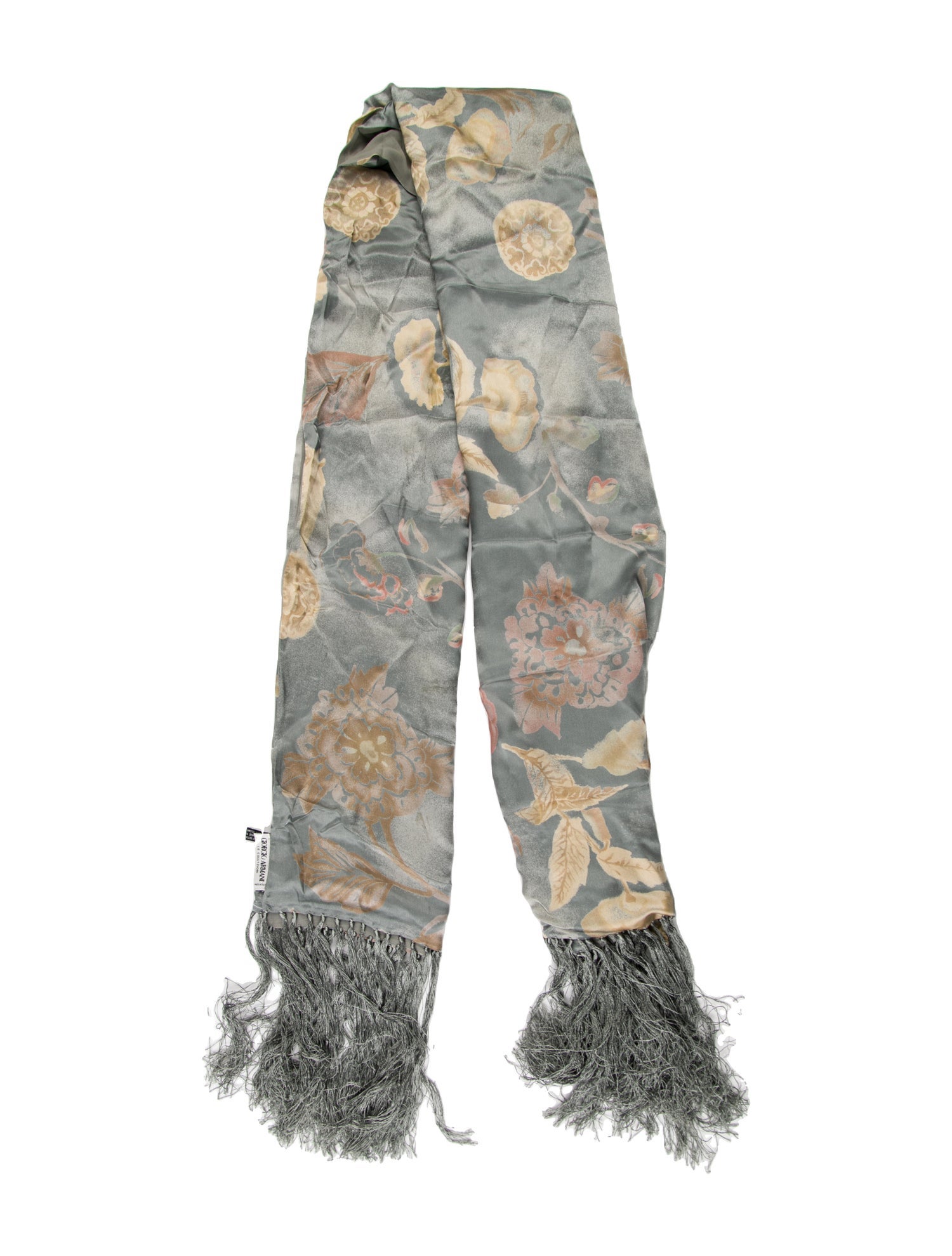 Giorgio Armani Silk Floral Print Scarf