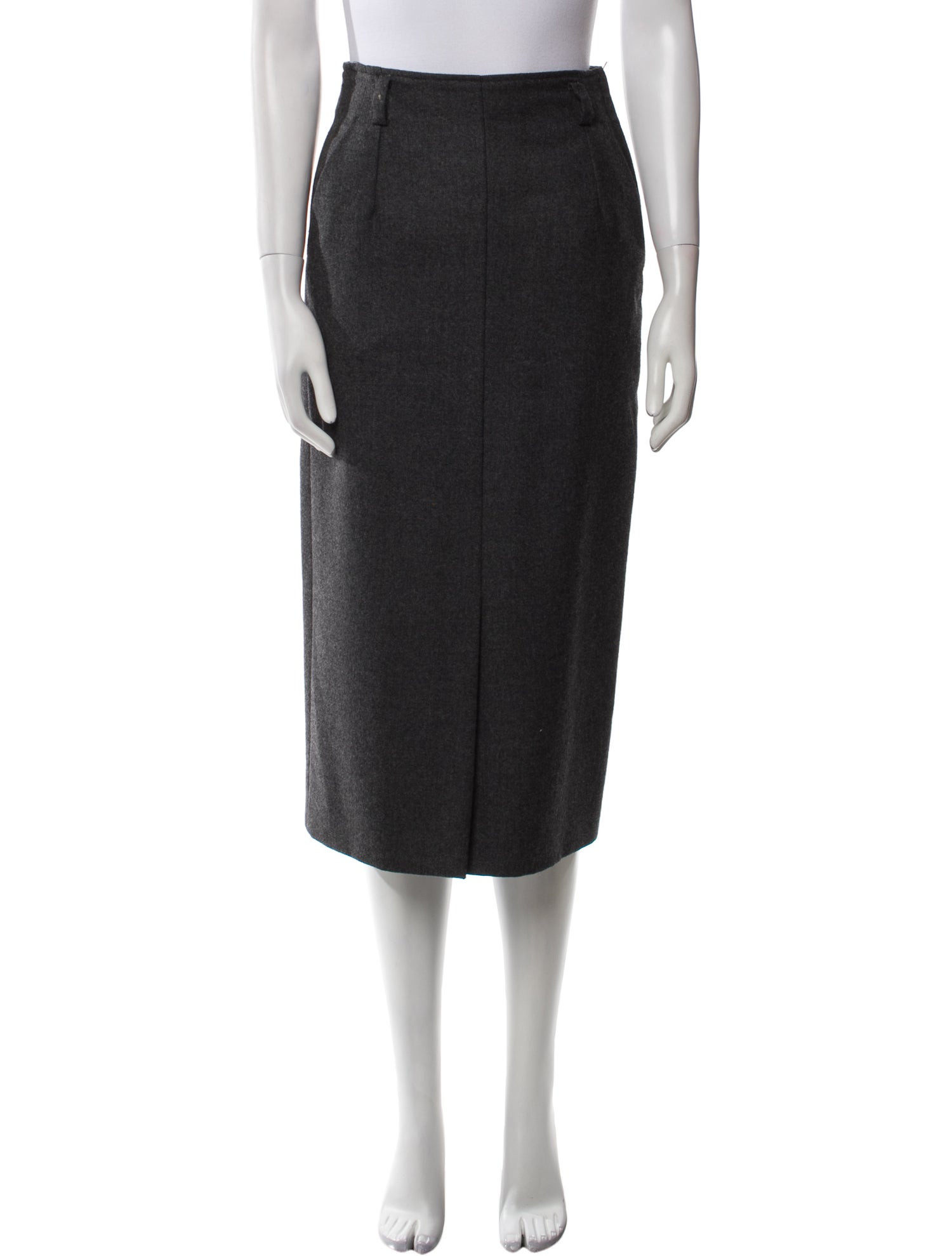 Giorgio Armani Wool Midi Length Skirt