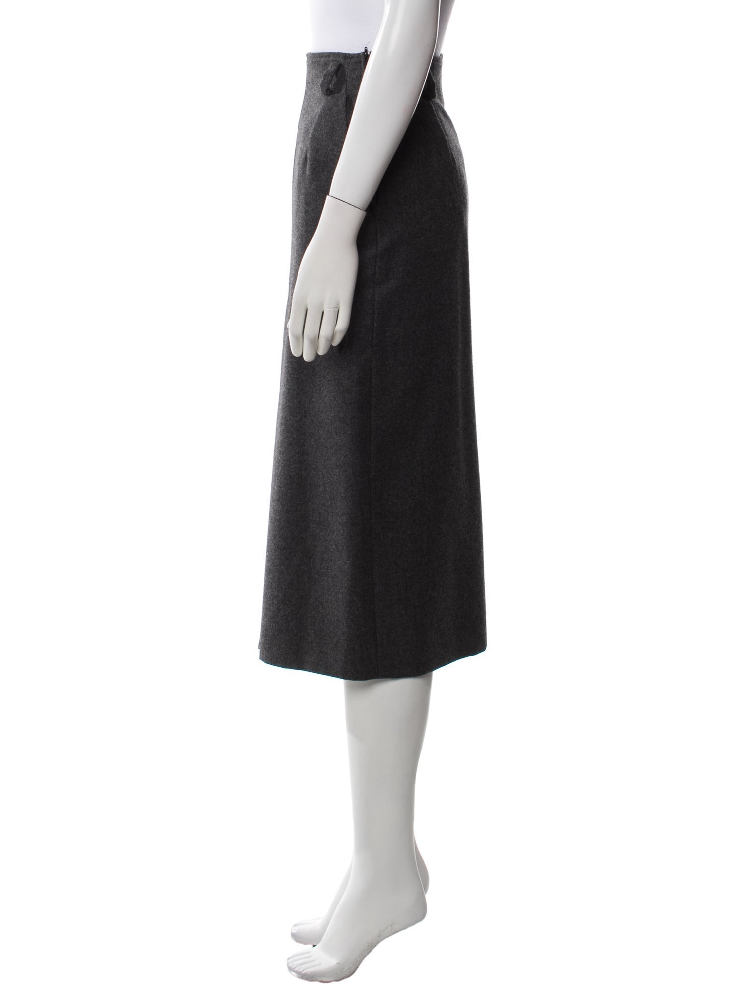 Giorgio Armani Wool Midi Length Skirt