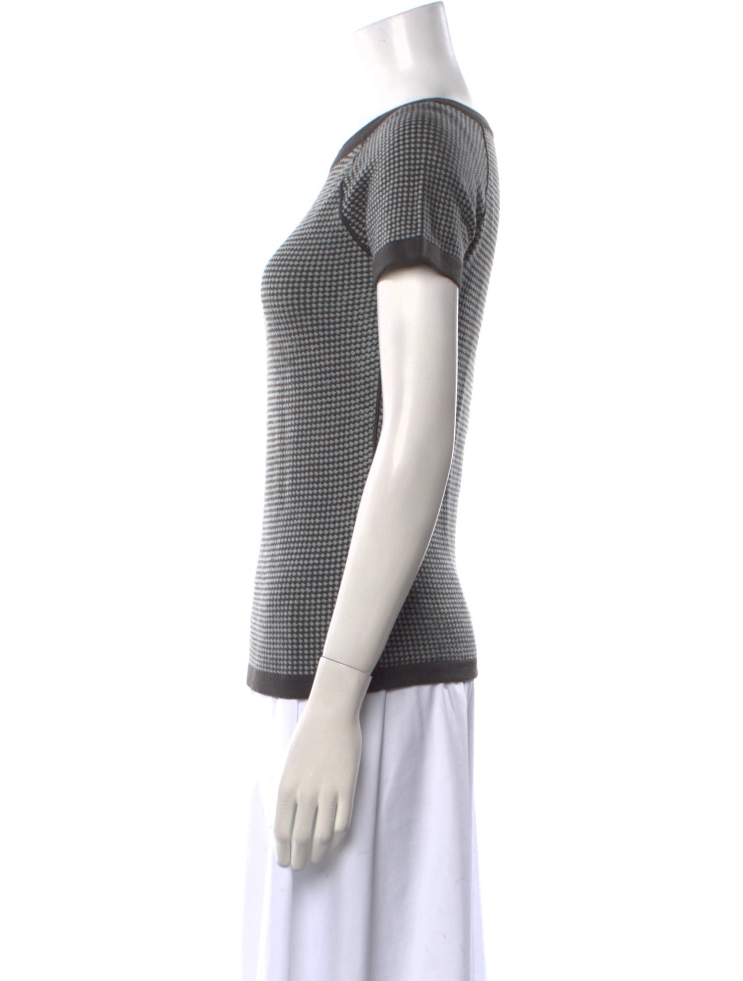 Giorgio Armani Wool Bateau Neckline Sweater