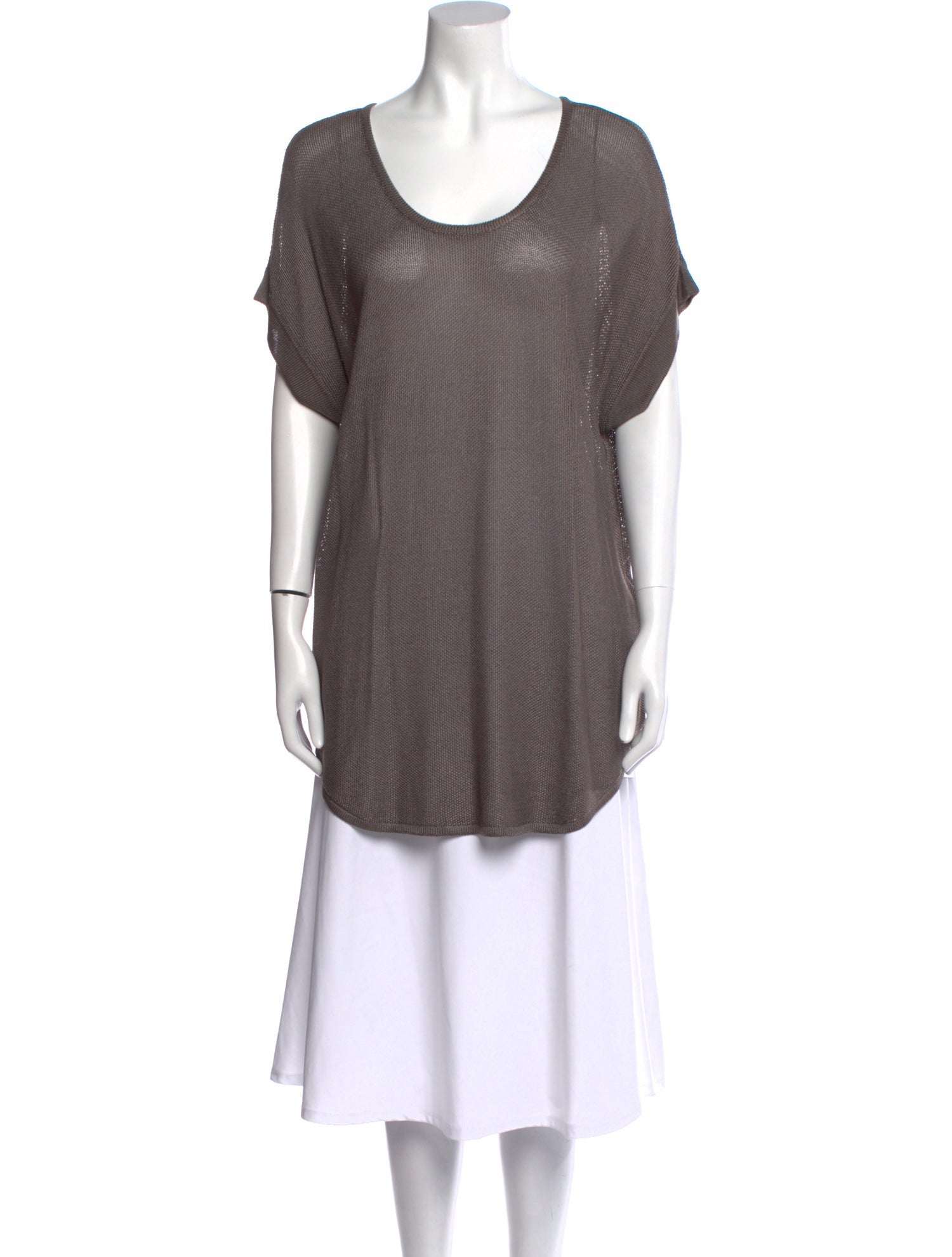 Giorgio Armani Scoop Neck Short Sleeve Tunic