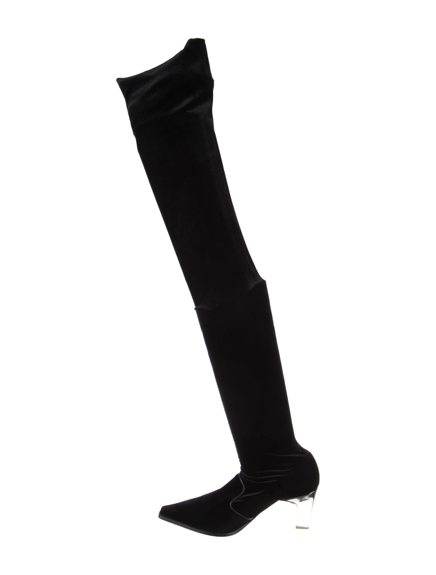 Giorgio Armani Velvet Sock Boots