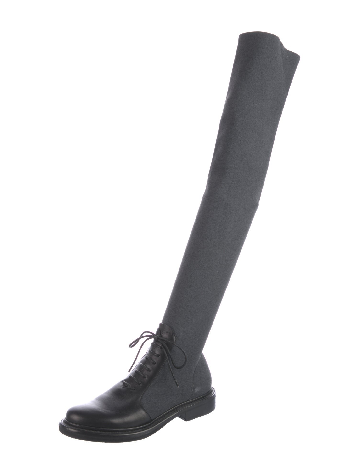 Giorgio Armani Leather Sock Boots