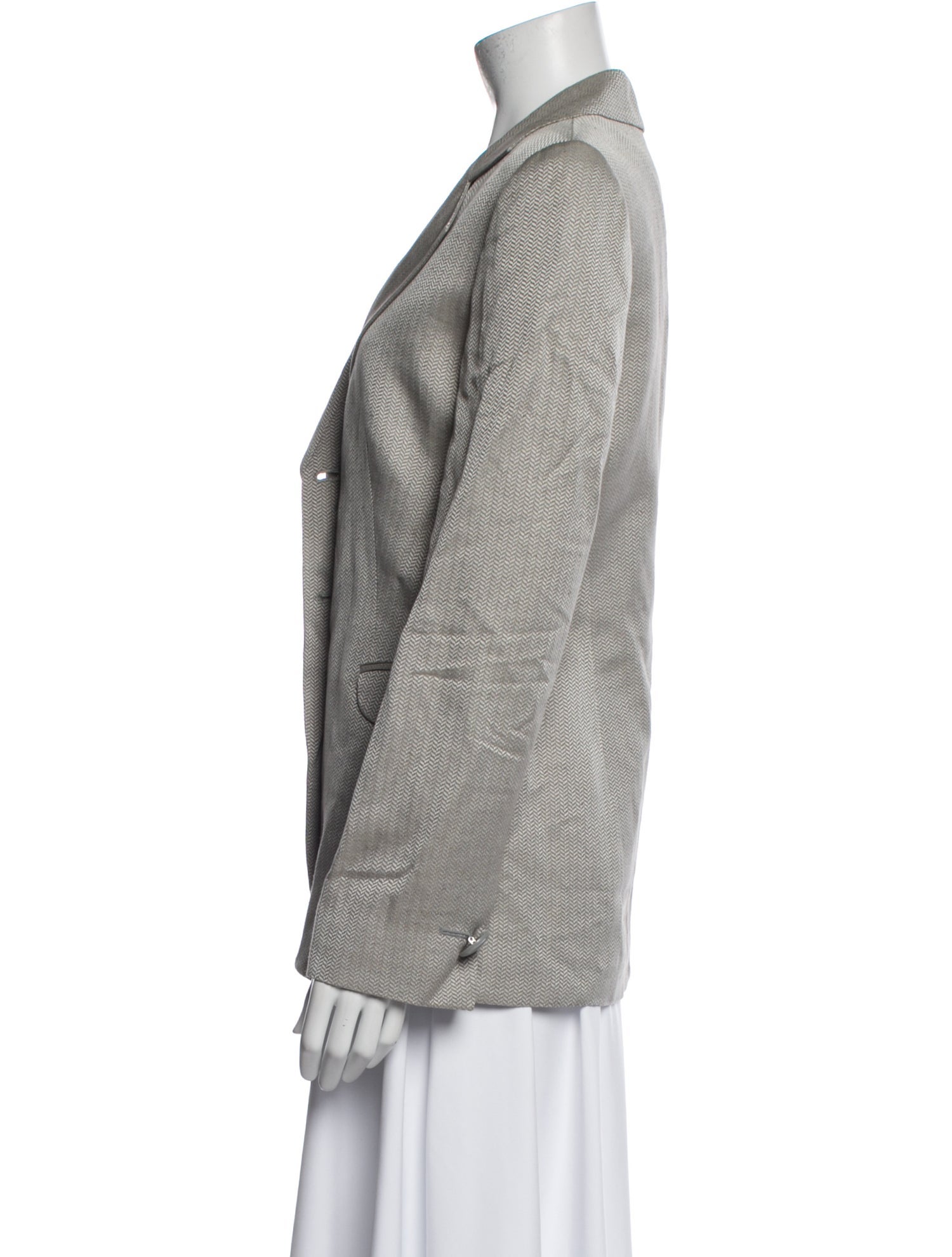 Giorgio Armani Linen Tweed Pattern Blazer