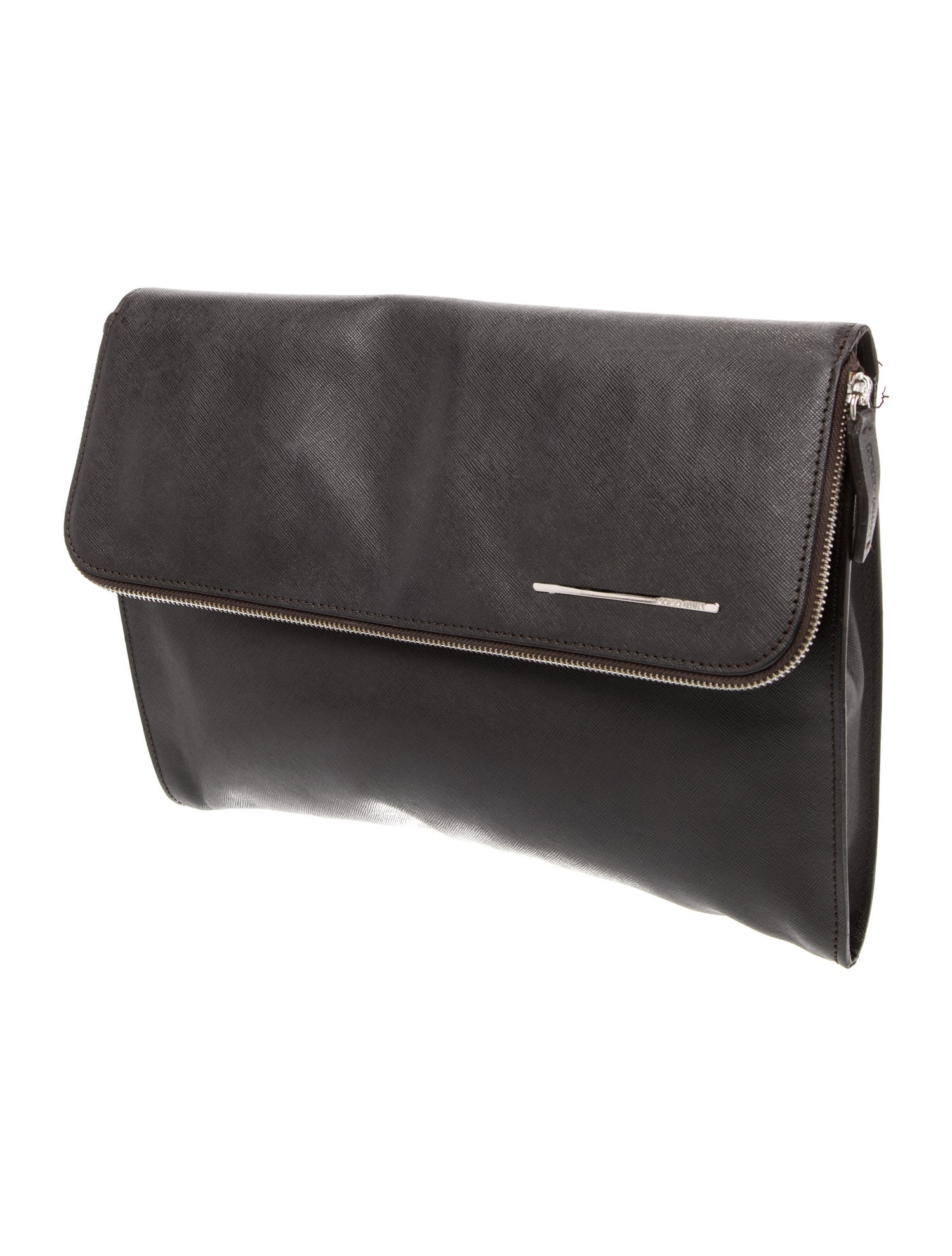 Giorgio Armani Saffiano Leather Clutch