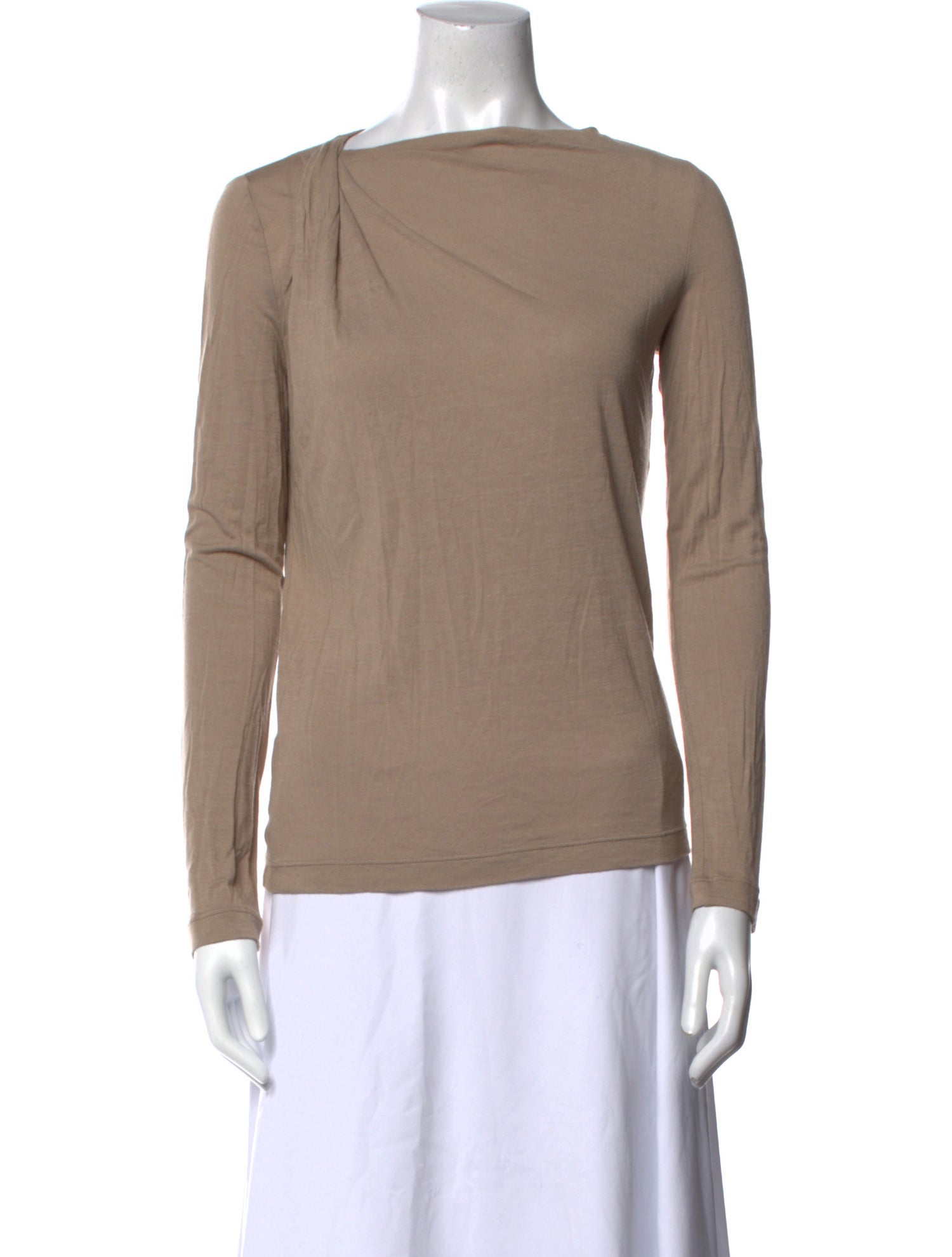Giorgio Armani Bateau Neckline Long Sleeve Top