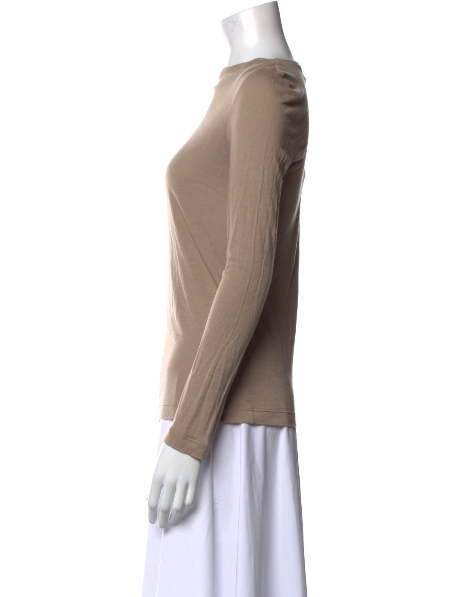 Giorgio Armani Bateau Neckline Long Sleeve Top