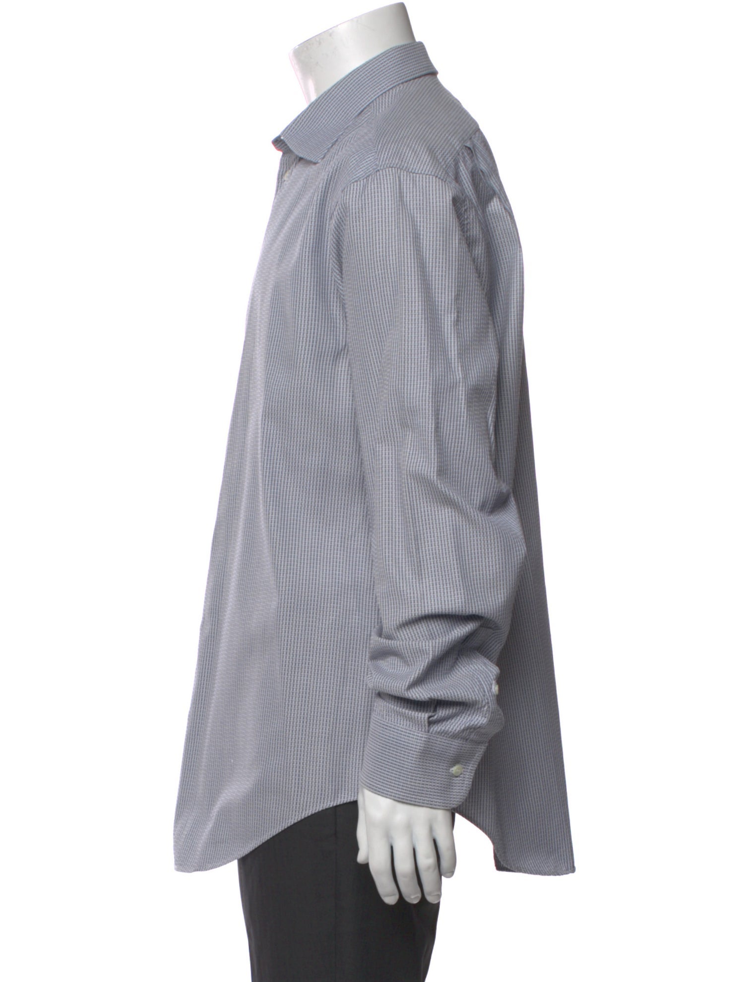 Giorgio Armani Striped Long Sleeve Dress Shirt