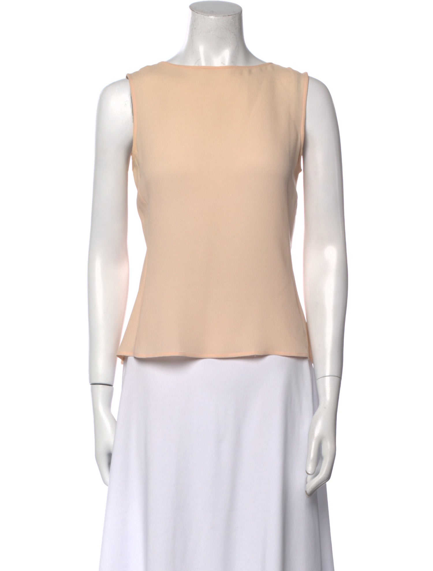 Giorgio Armani Silk Bateau Neckline Blouse