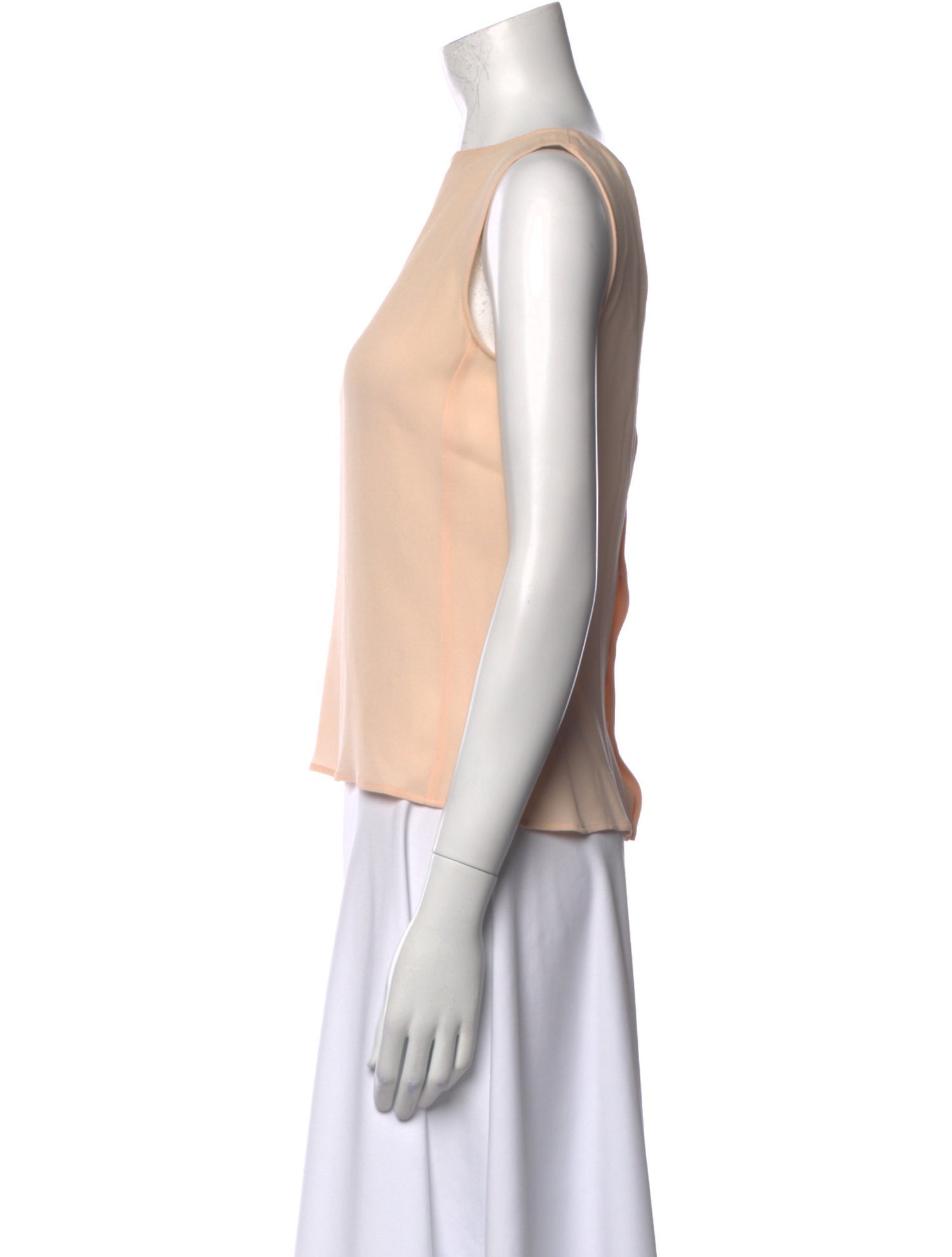 Giorgio Armani Silk Bateau Neckline Blouse