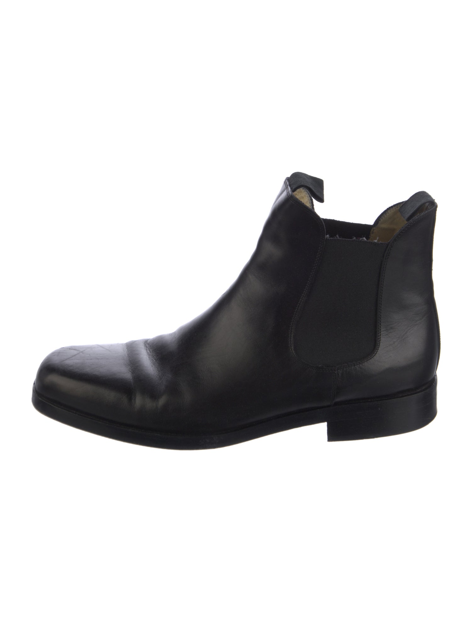 Giorgio Armani Leather Chelsea Boots