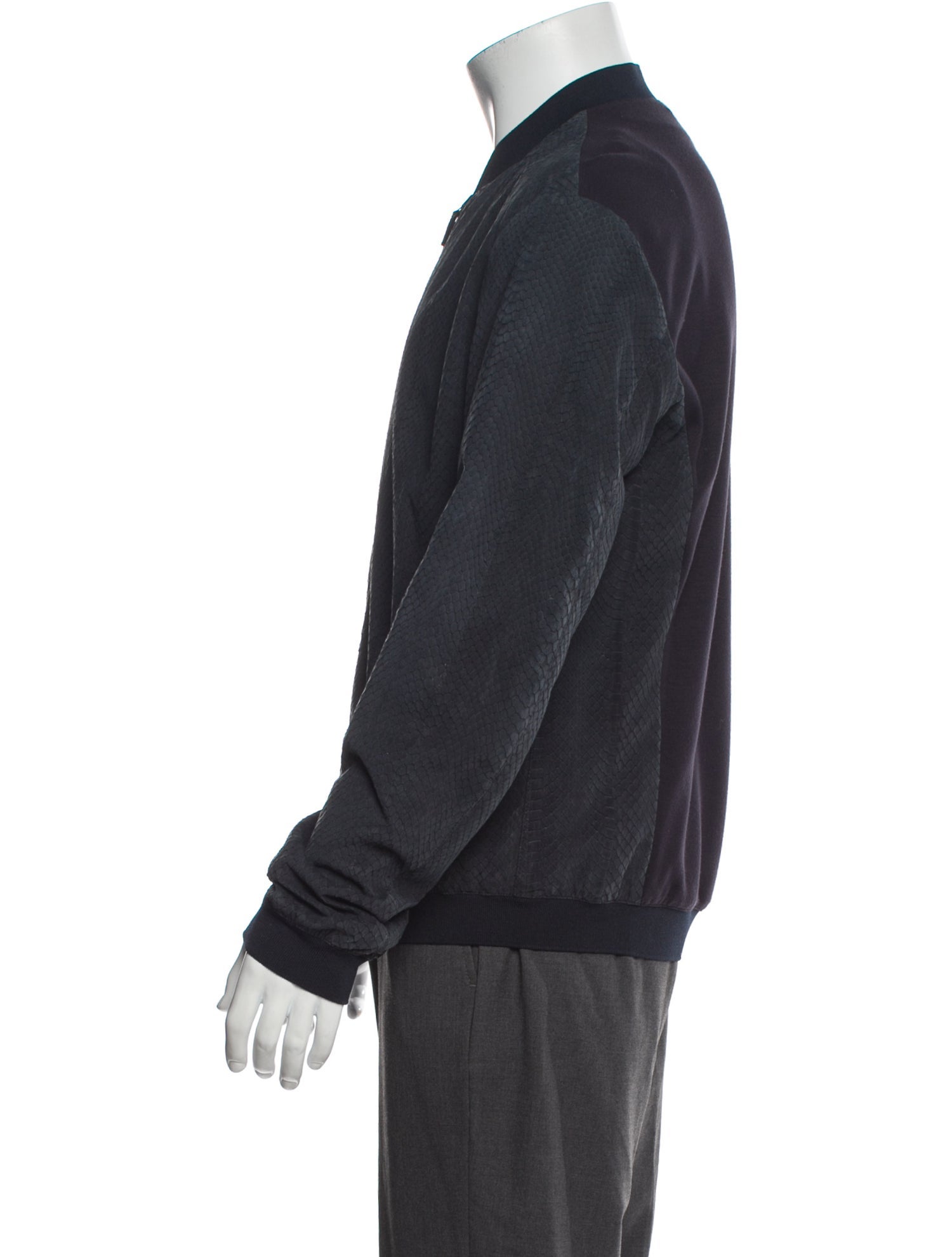 Giorgio Armani Snakeskin Bomber Jacket