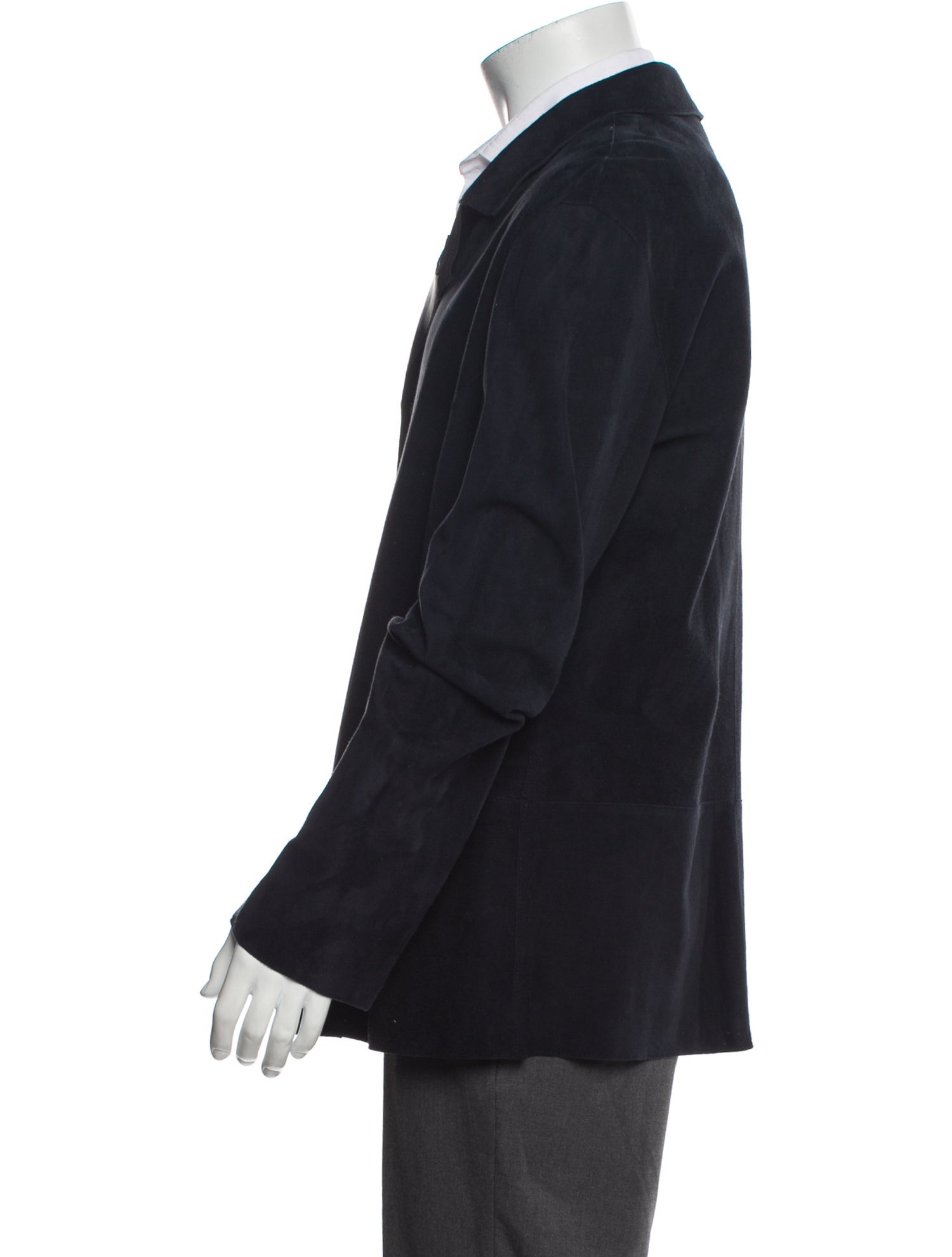 Giorgio Armani Lamb Leather Peacoat