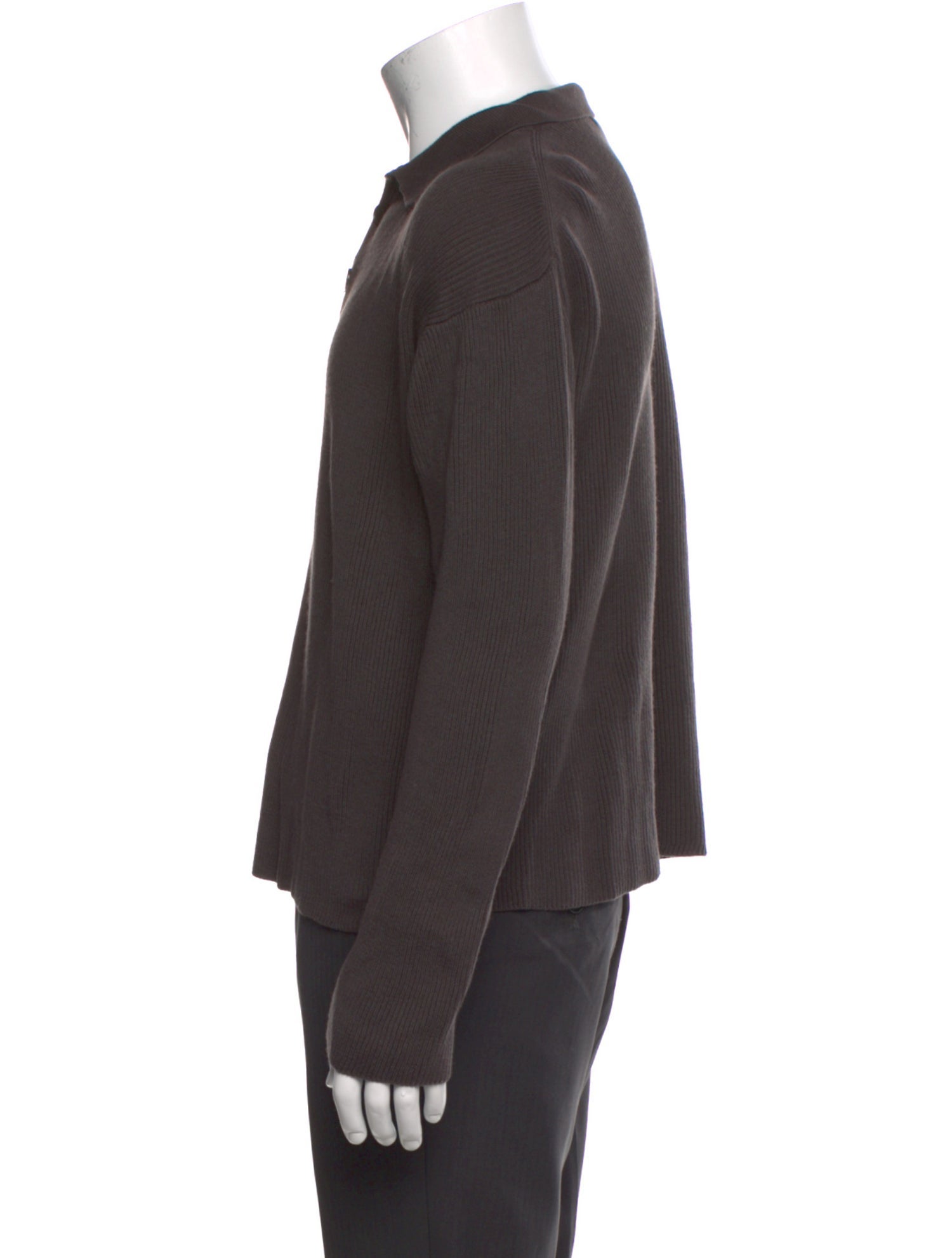 Giorgio Armani Crew Neck Long Sleeve Polo Sweater