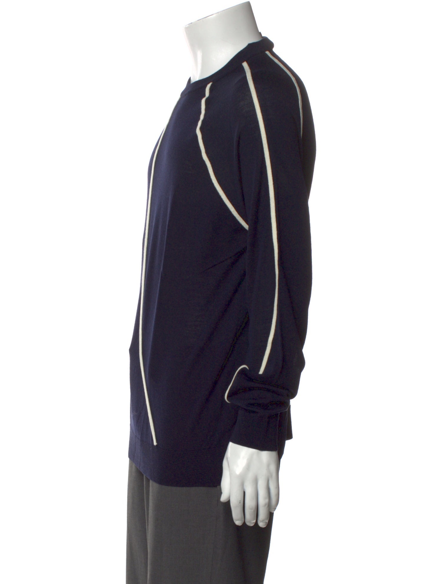 Giorgio Armani Virgin Wool Striped Pullover