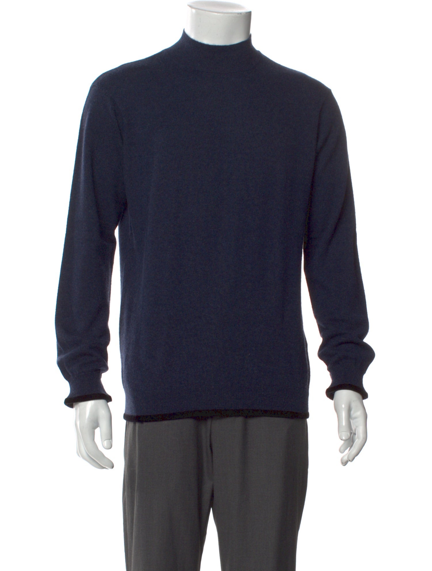 Giorgio Armani Virgin Wool Mock Neck Pullover