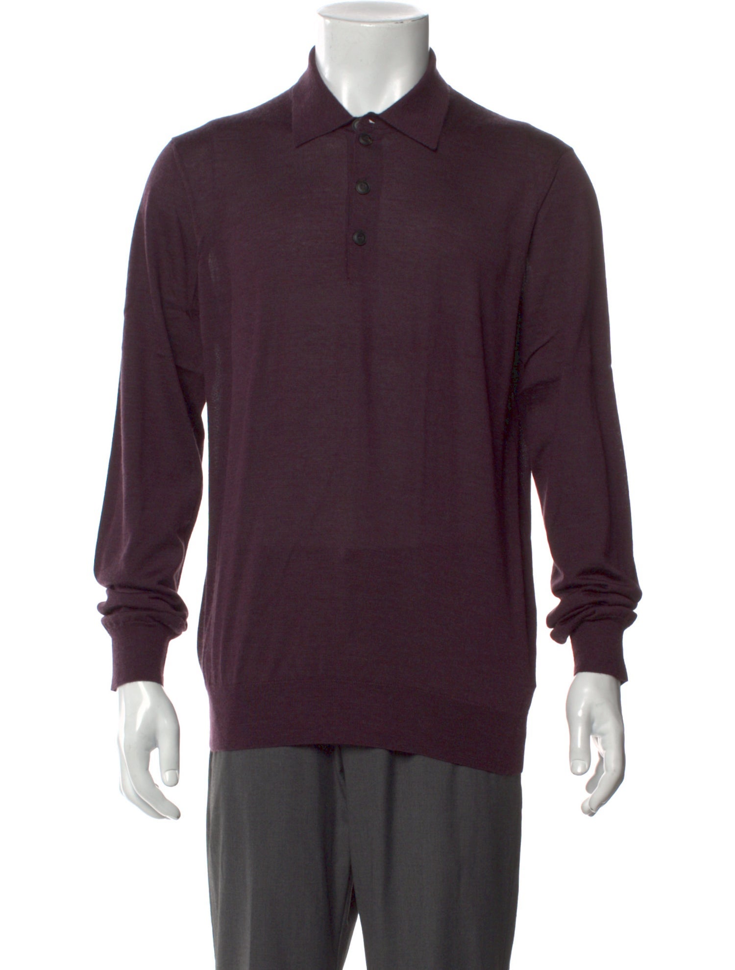 Giorgio Armani Cashmere Collar Polo Shirt