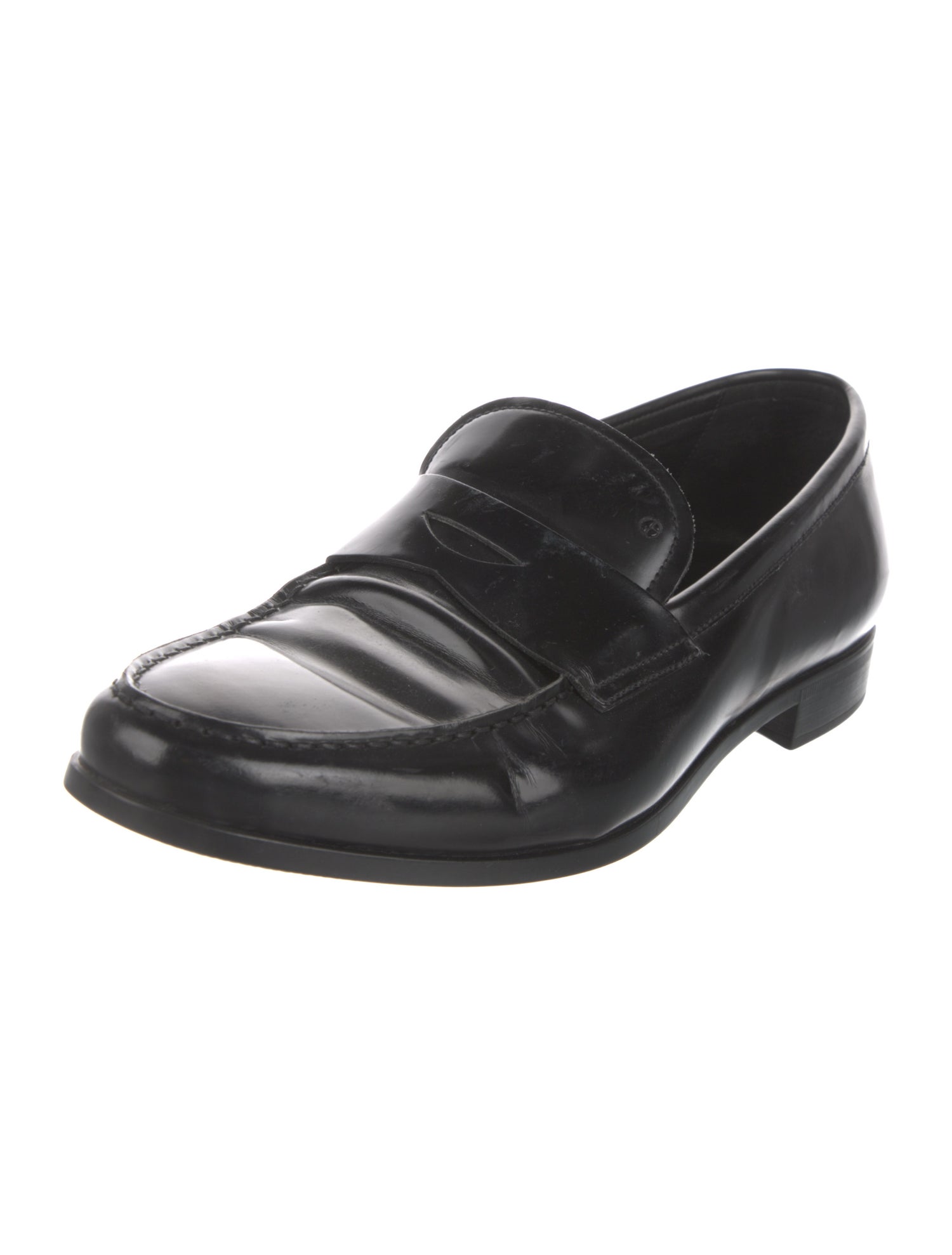 Giorgio Armani Patent Leather Dress Loafers