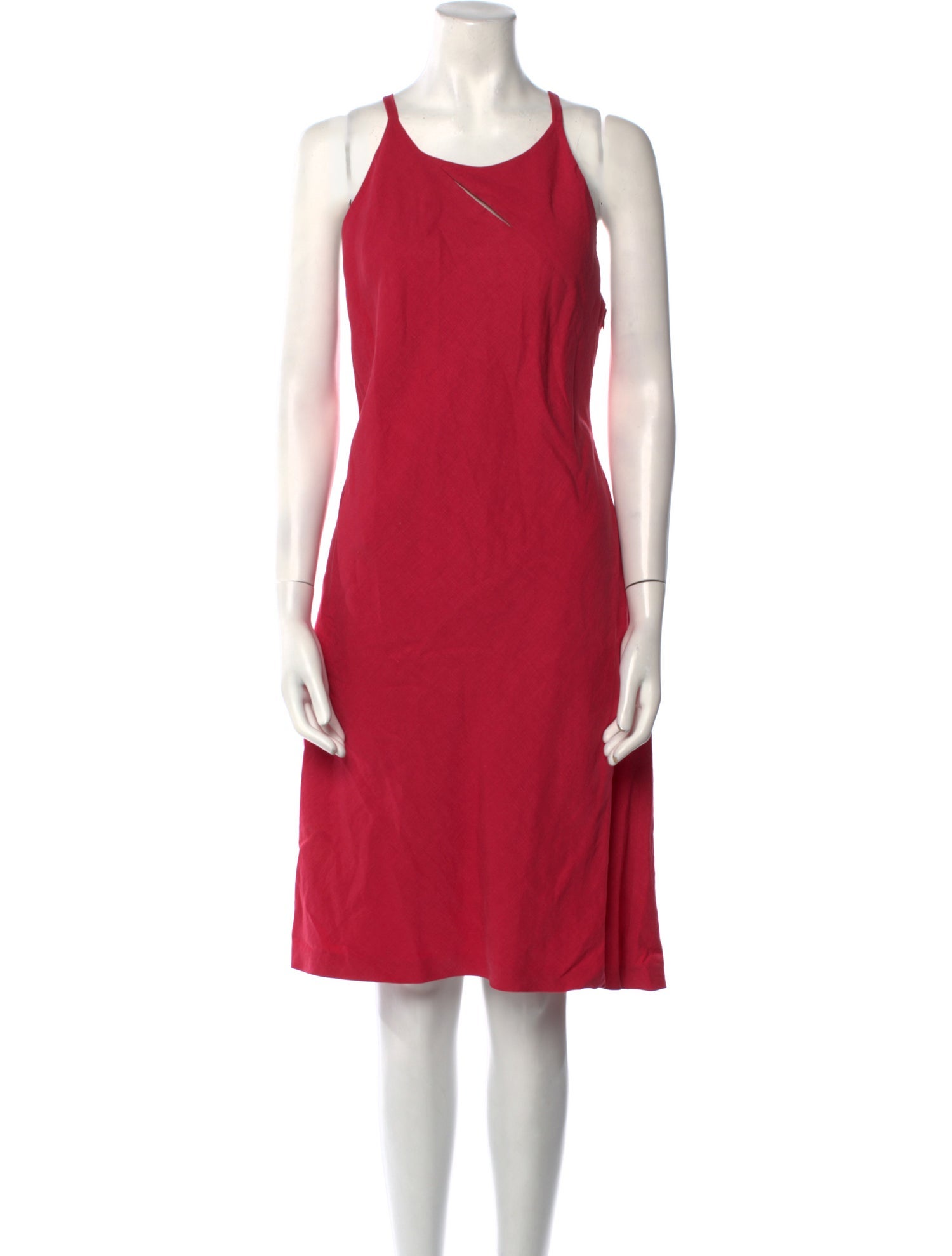 Giorgio Armani Scoop Neck Knee-Length Dress
