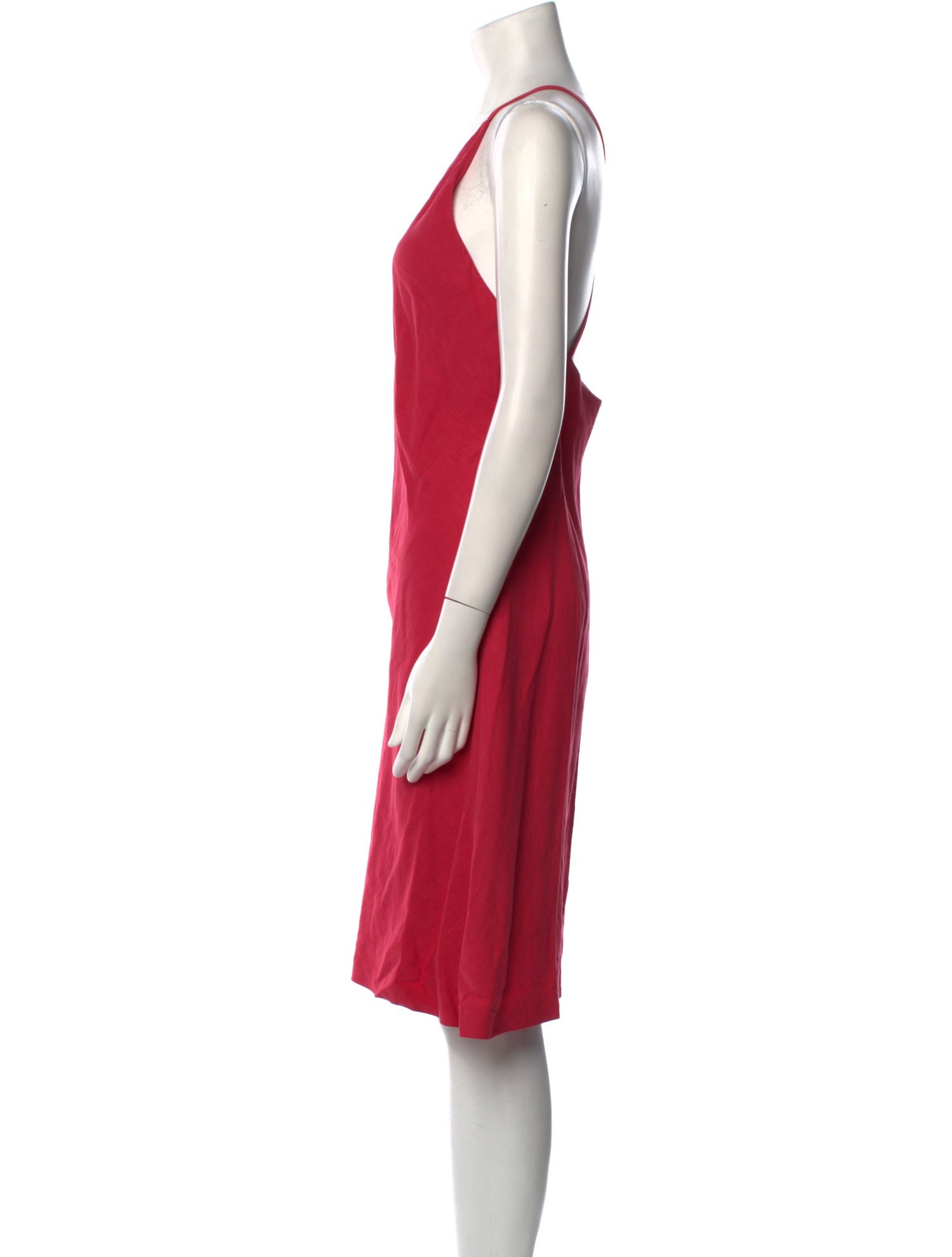 Giorgio Armani Scoop Neck Knee-Length Dress