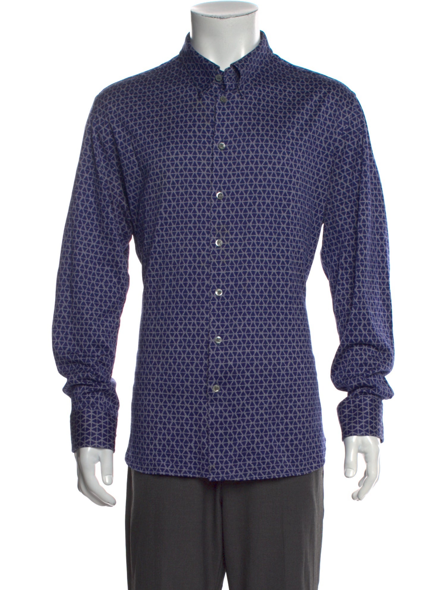 Giorgio Armani Printed Long Sleeve Shirt