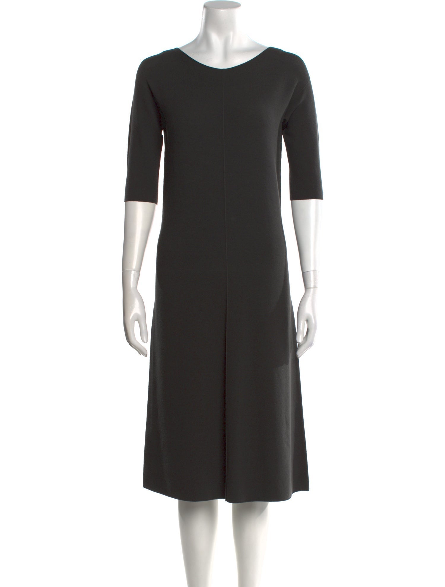 Giorgio Armani Virgin Wool Midi Length Dress